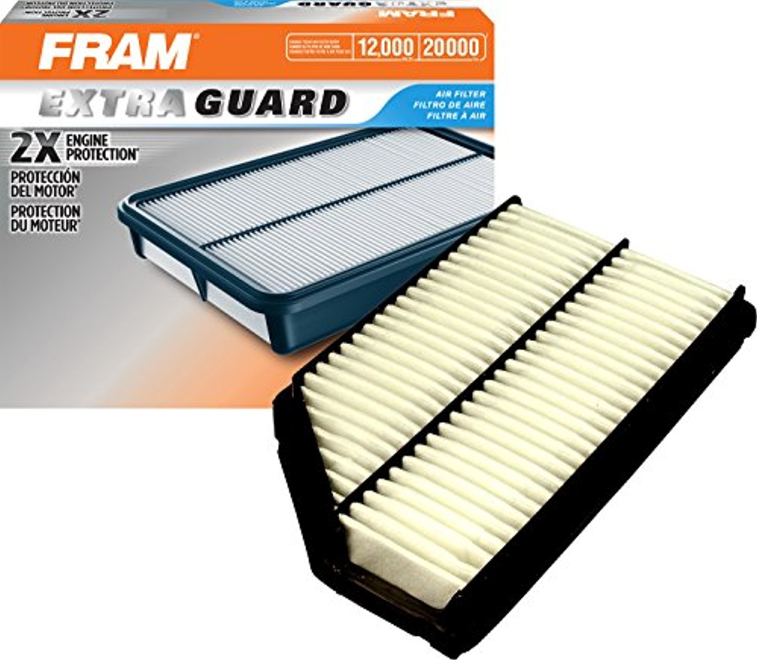 FRAM Extra Guard CA9361 Replacement Engine Air Filter for Select Acura MDX and Honda Pilot (3.5L) Models, Provides Up to 12 Mont