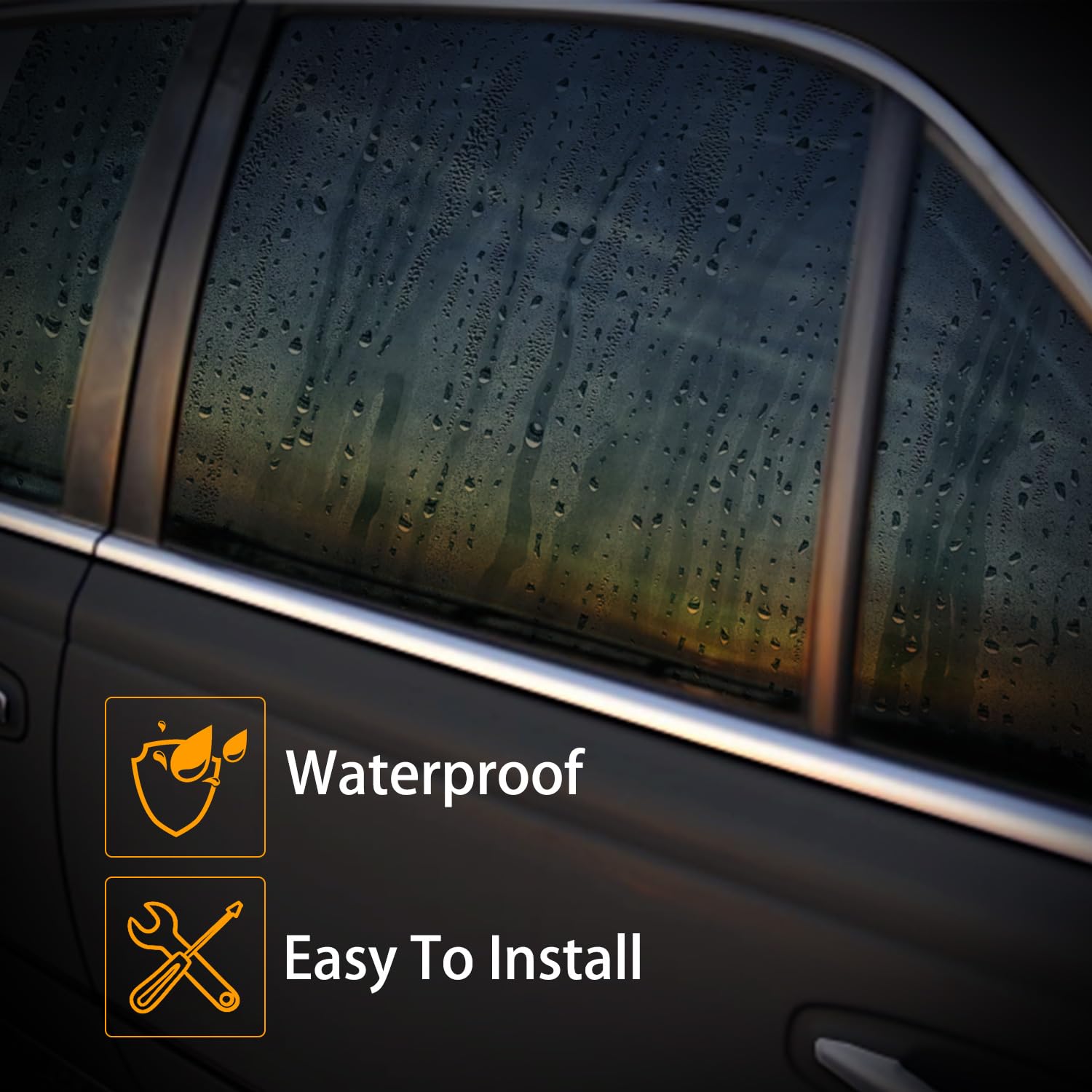 RANSOTO 4PCS Door Window Moulding Trim Front Rear Seal Belt Compatible with Toyota FJ Cruiser 2007-2014 Replaces 68164-35041 681