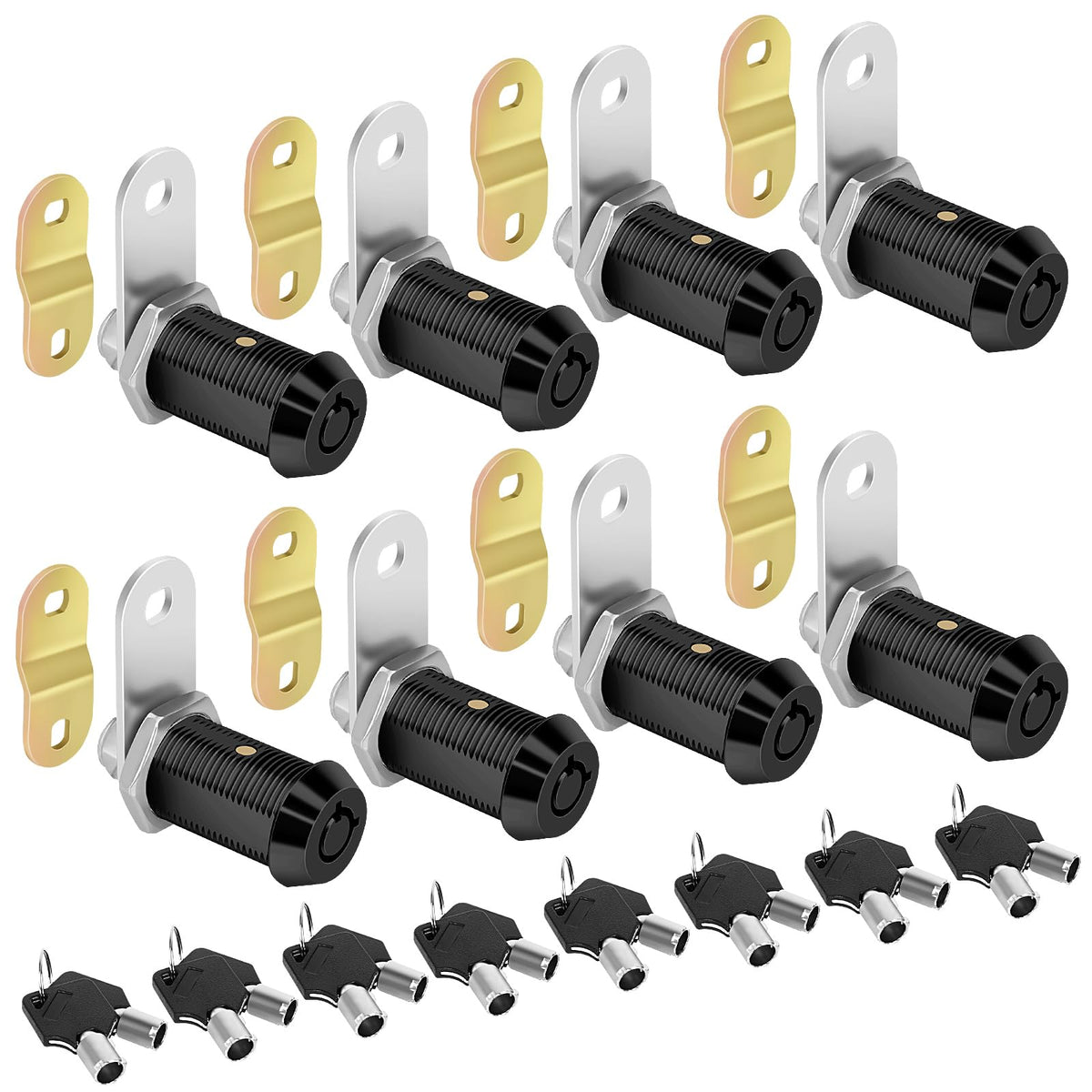 Sartatue Cam Locks Rv Storage Lock Keyed Alike, Black Finish Cabinet L ...
