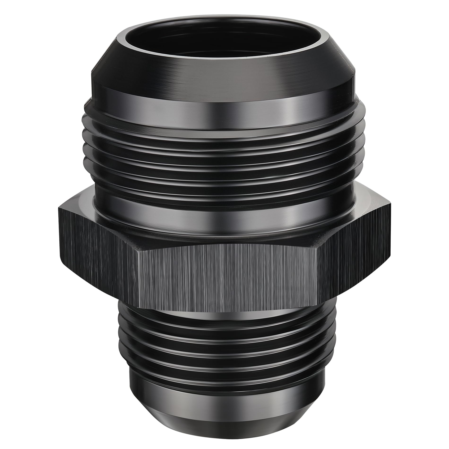 EVIL ENERGY 20AN Male to AN16 Male Flare Reducer Coupler Union Straight Adapter Fitting Black