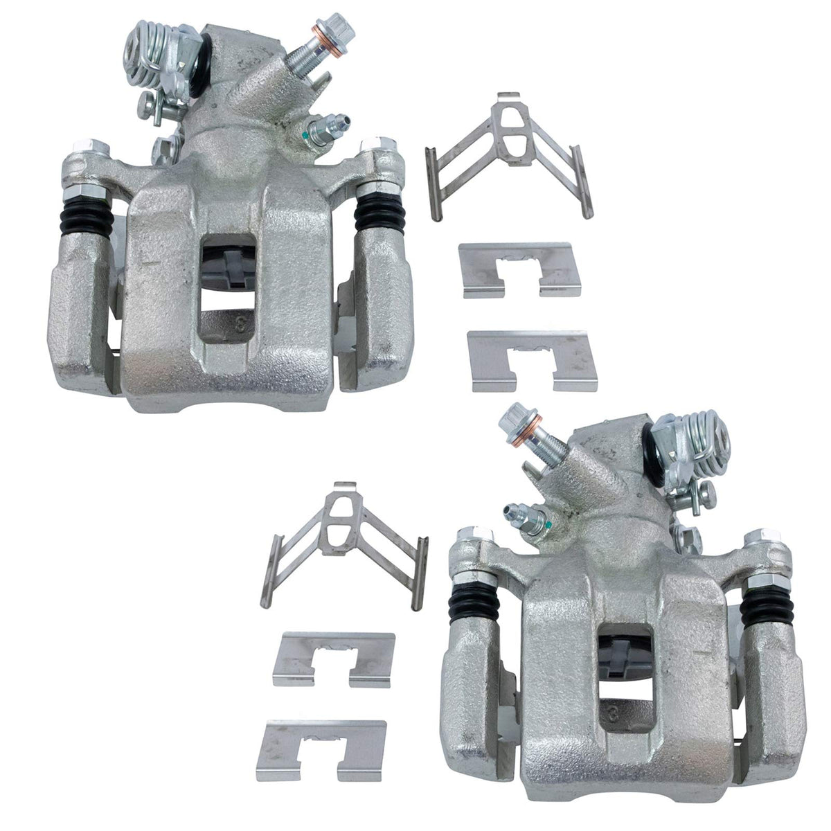 Trq Rear Brake Caliper Set Compatible With 2002-2006 Acura Rsx 2002-2005 Honda Civic