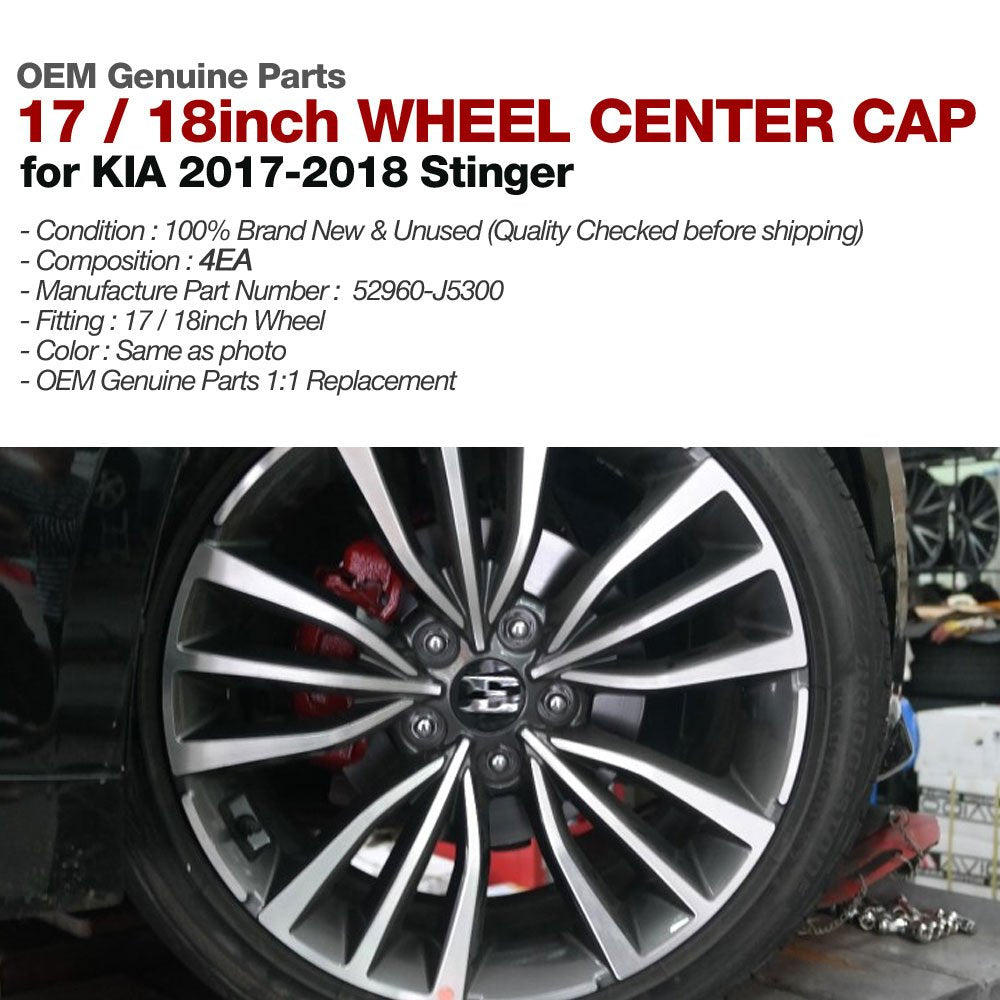 Kmptrade Oem Parts 52960J5300 17 / 18Inch Wheel Center Cap Cover 4P For Kia 17-18 Stinger
