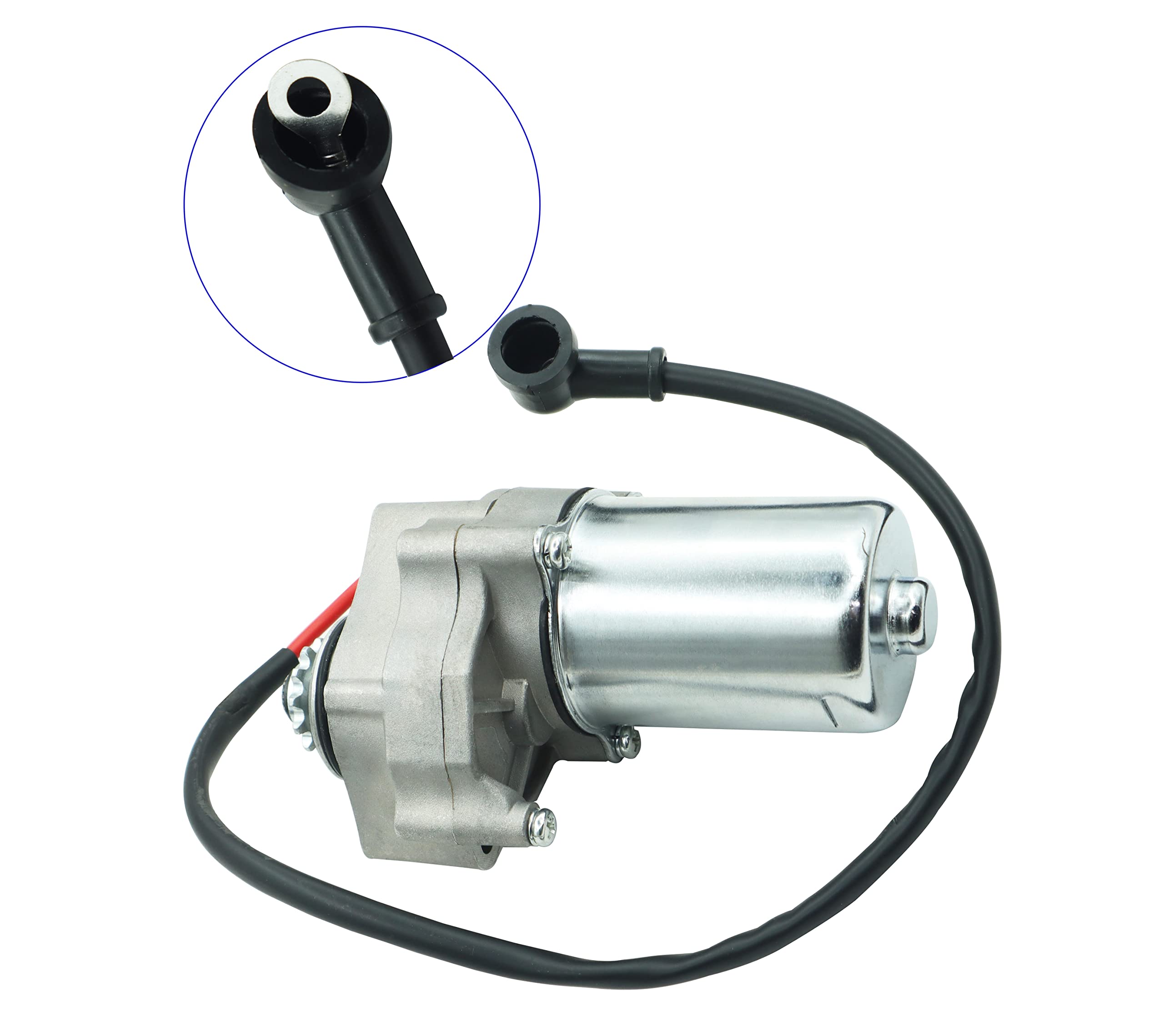 110cc ATV Starter Motor 2 Bolt Fits for Kids ATVs Quad Dirt Pit Bike TaoTao 50cc 70cc 90cc 110cc 125cc, 4 Piece ATV Part with So