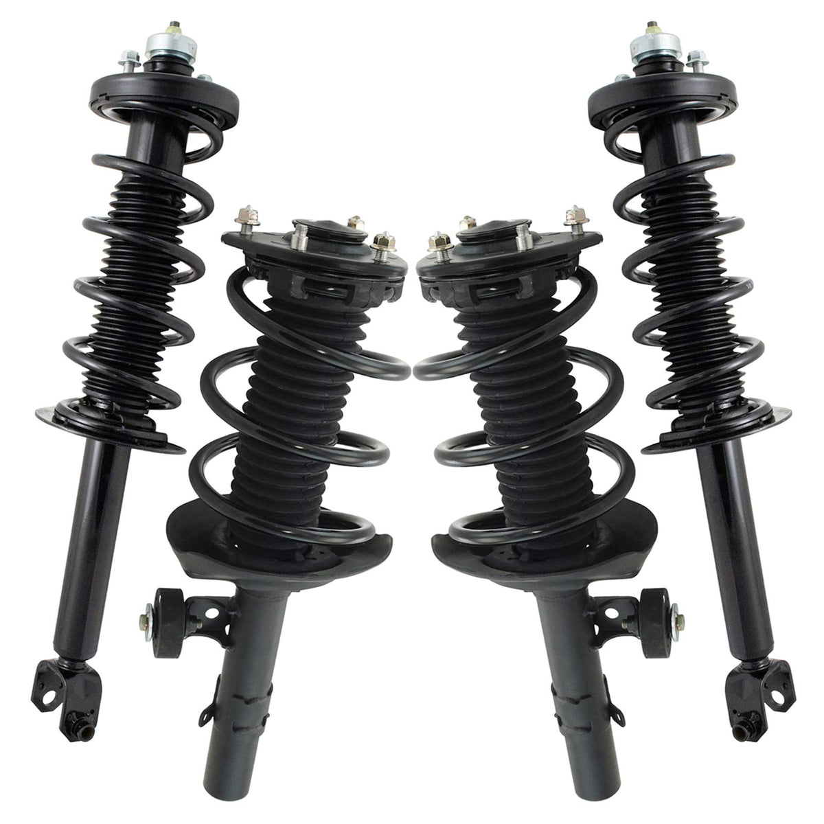 Trq Front And Rear Strut & Coil Spring Assembly Set Driver & Passenger Sides Compatible With 13-17 Honda Accord