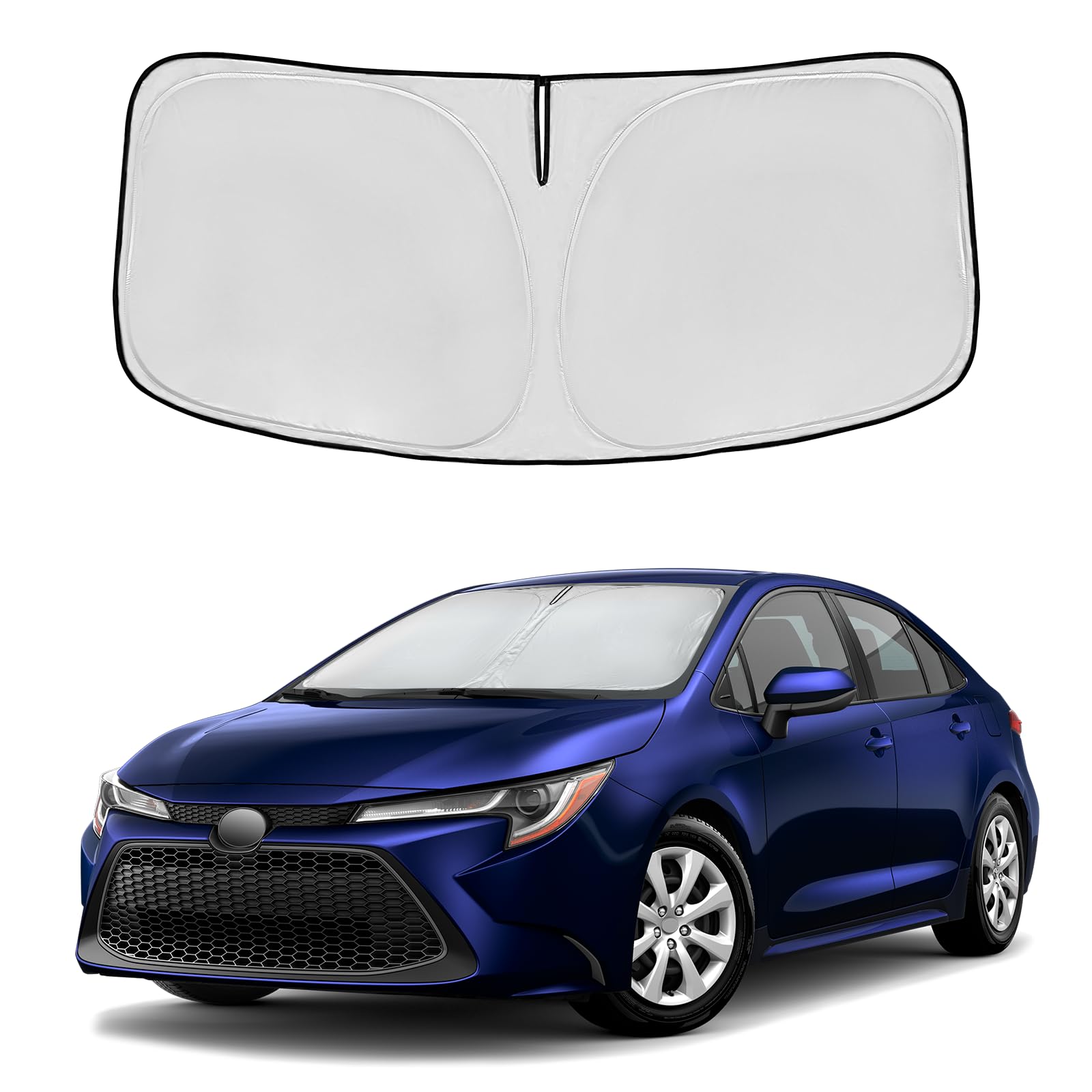 For Toyota Corolla 2020-2024 2025 Windshield Sun Shade Front Window Shade Custom Fit Corolla Accessories Sun Visor Foldable Shad