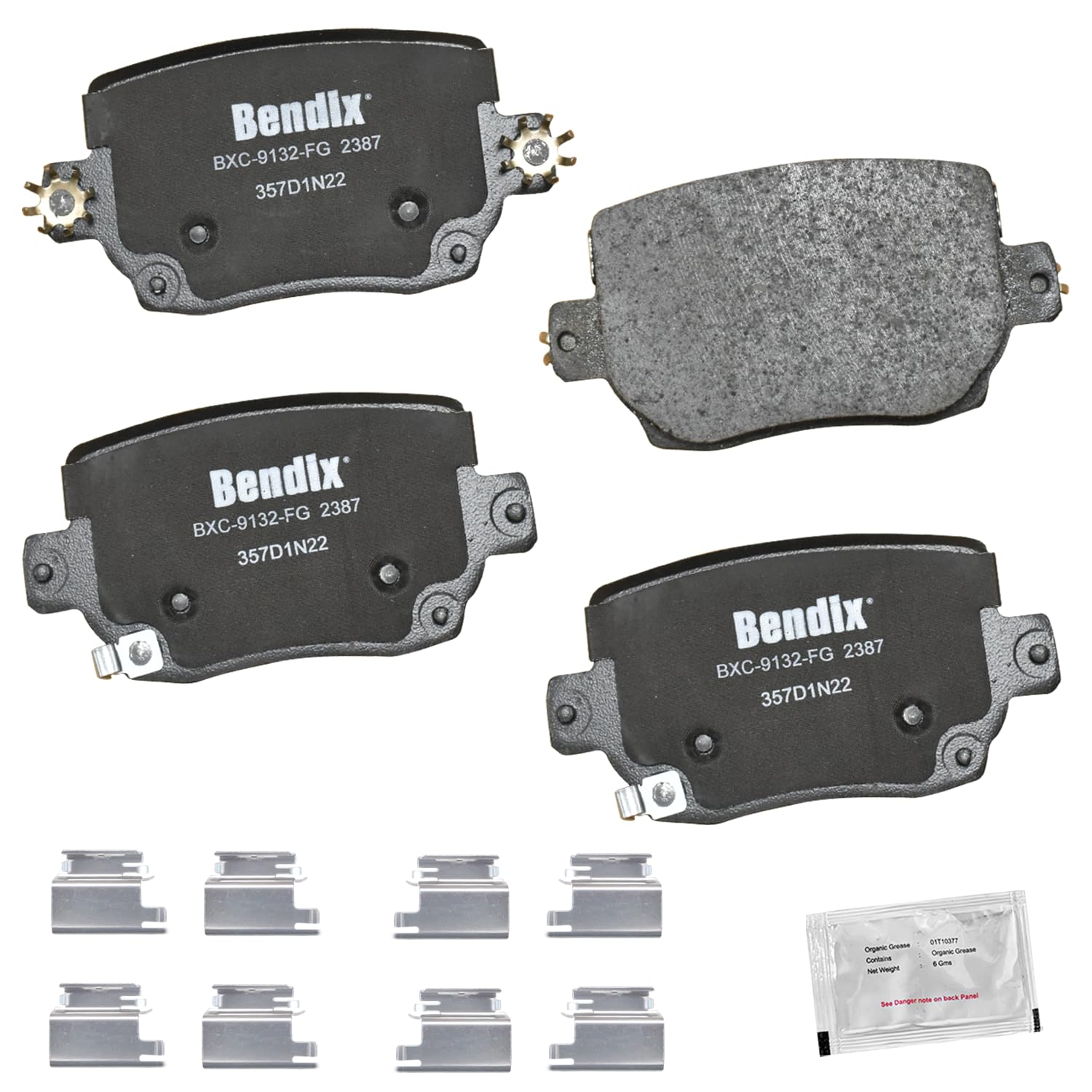 Bendix Priority1 Cfc2387 Ceramic Rear Brake Pads For Tesla 3 2021