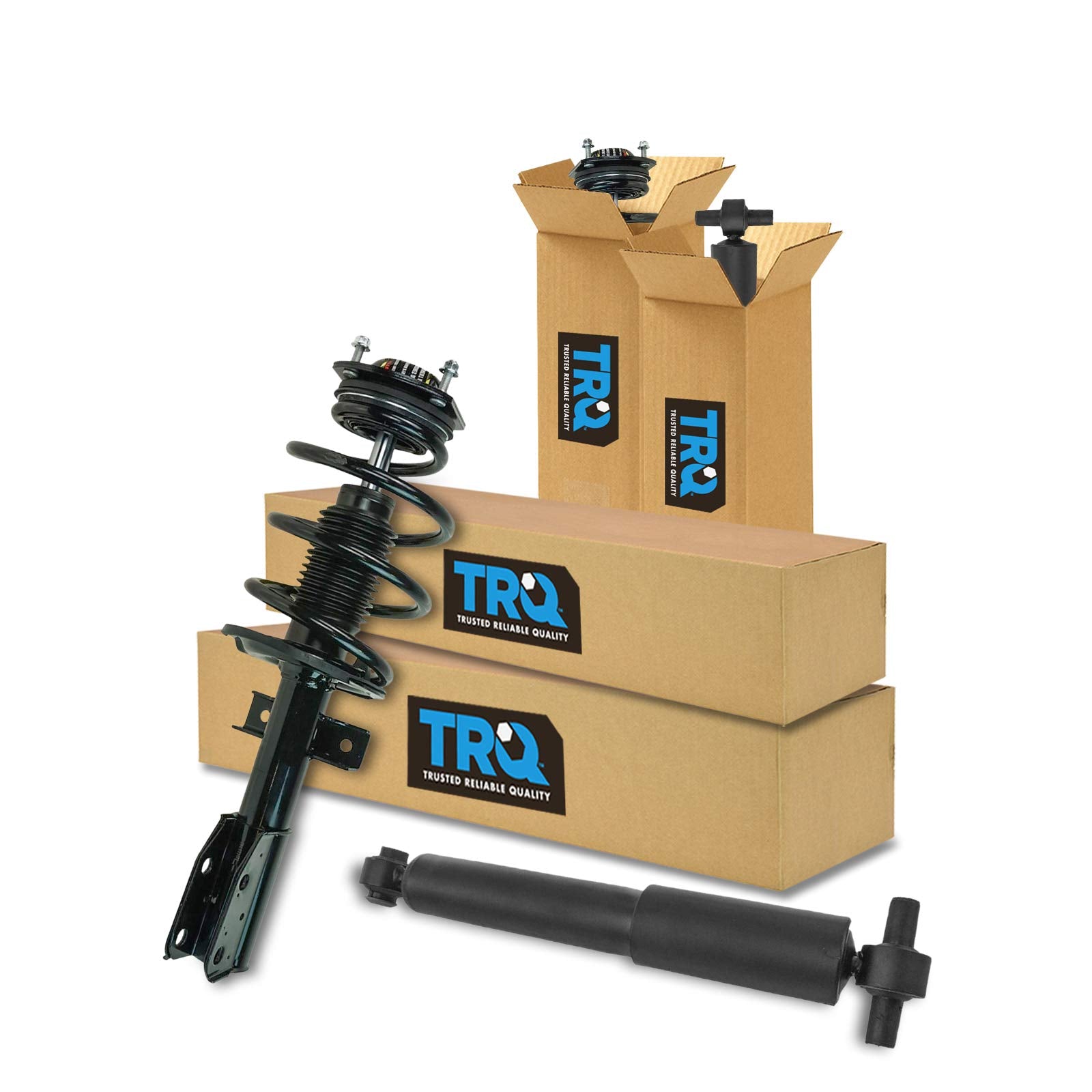 Trq Front & Rear Loaded Complete Strut Assembly Shock Absorber Kit 4Pc For Acadia
