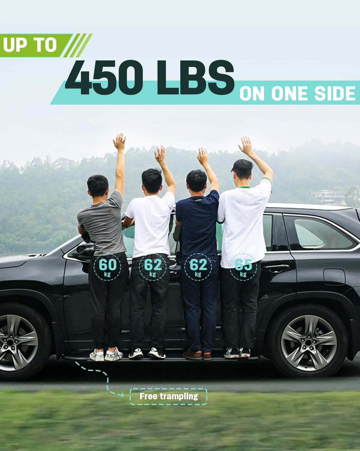 Scitoo 6 Inches Nerf Bar Running Boards Fit For 2019-2023 For Ram 1500 Crew Cab Stainless Steel Side Step Rock Sliders(Exclude 2019-2023 Classic)