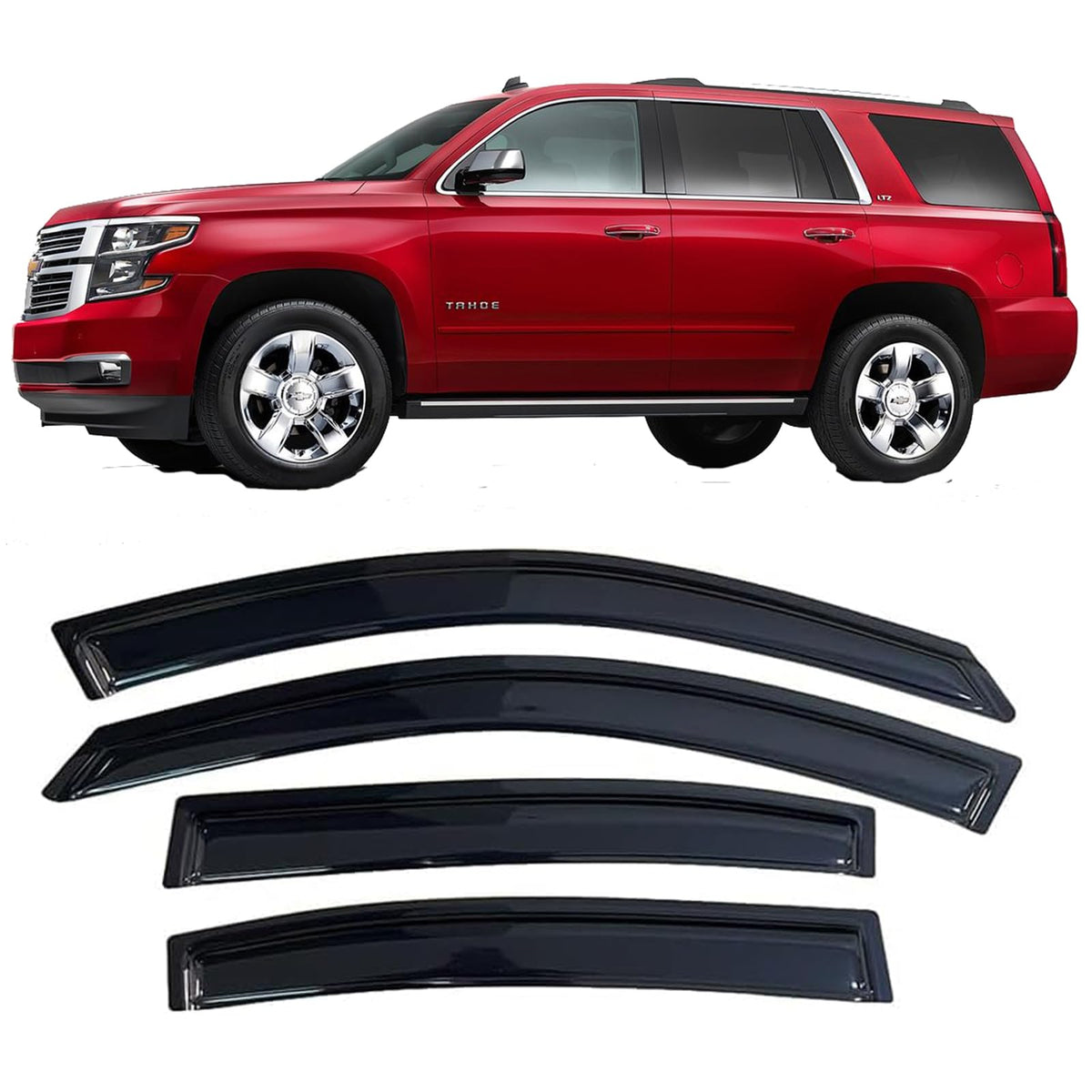 Window Deflectors Vent Visors Rain Guards For Chevrolet Tahoe Gmc Yukon Cadillac Escalade 2015-2020,Side Sun Shade Vent Guard Vi