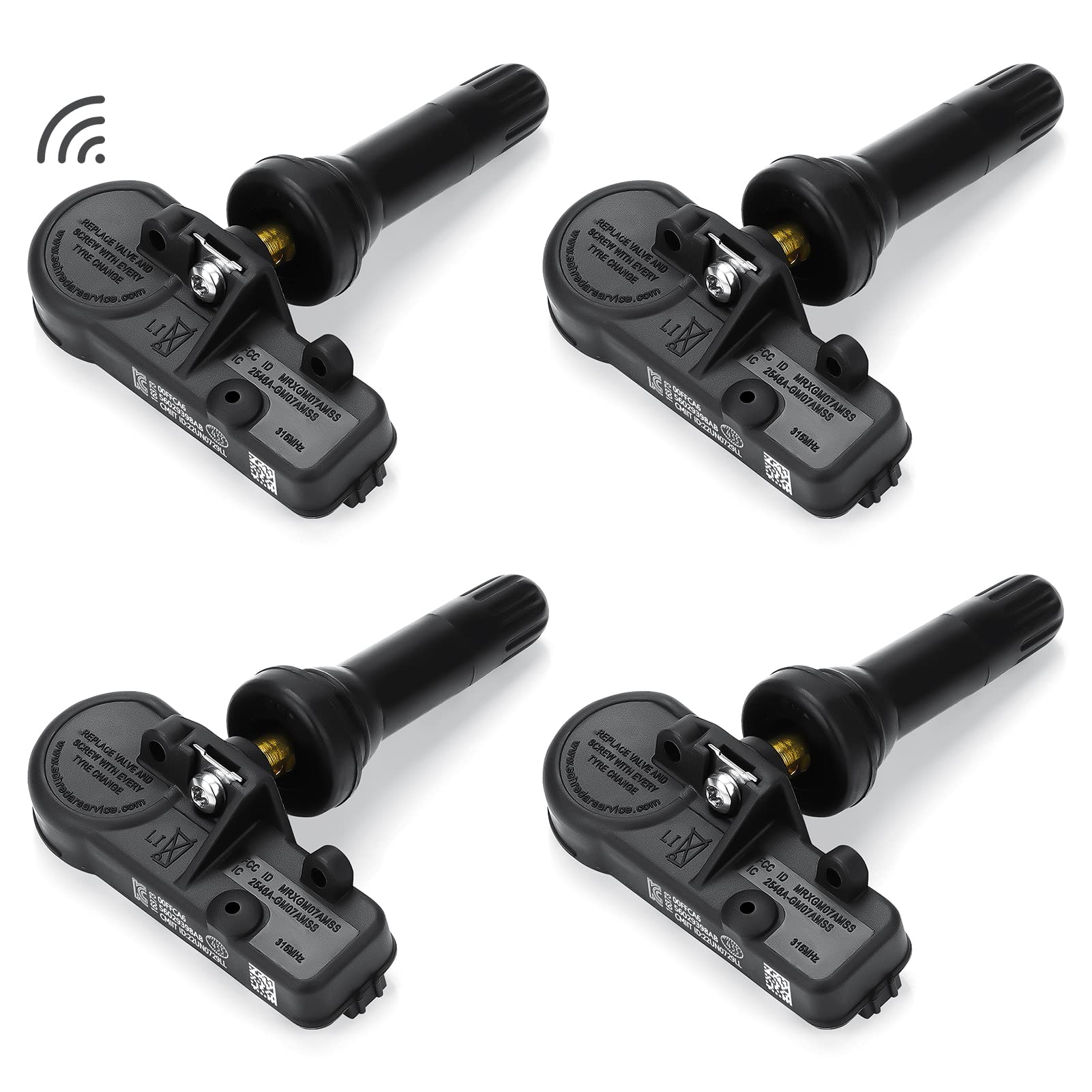 Youxmoto 56029398AB TPMS Tire Pressure Sensor 433MHz, Compatible with Jeep Grand Cherokee Wrangler, Dodge Charger Challenger Jou