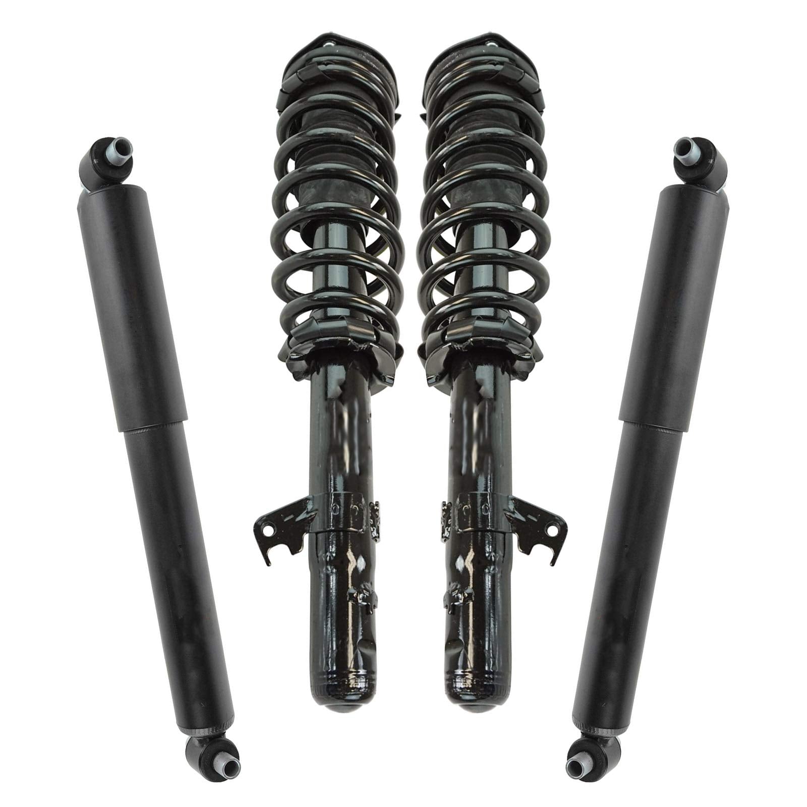 Trq Front And Rear Complete Strut Assembly & Shock Absorber Kit Shock & Spring Strut Assembly Compatible With 2006-2009 Ford Fus