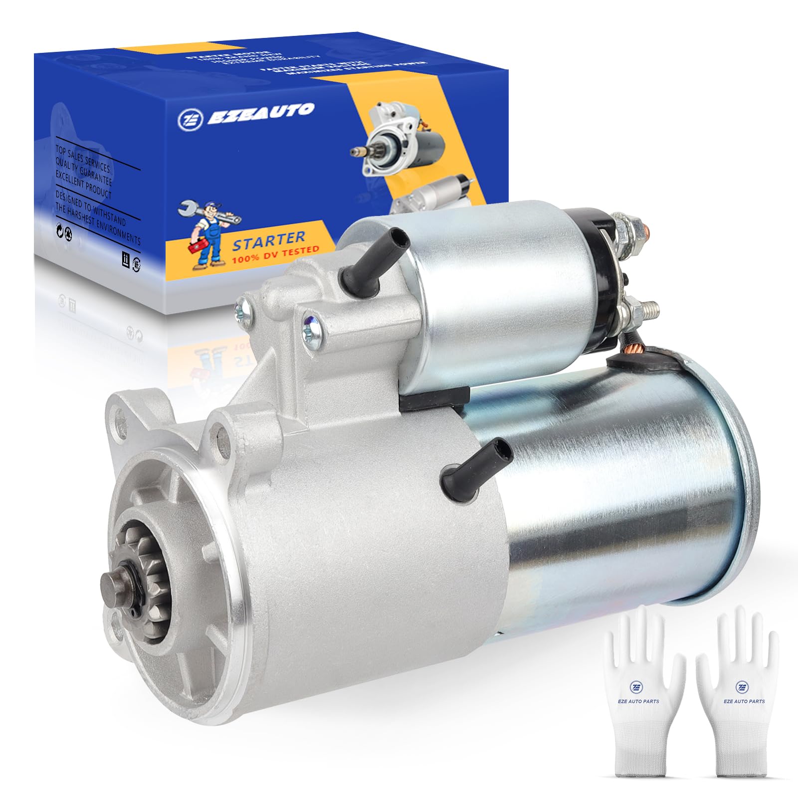 Ezexpreze 6646N Ford New Starter Replacement for 00-05 Excursion, 99-13 Expedition F-150 F-250 F-350 F-450 F-550 Super-Duty Linc