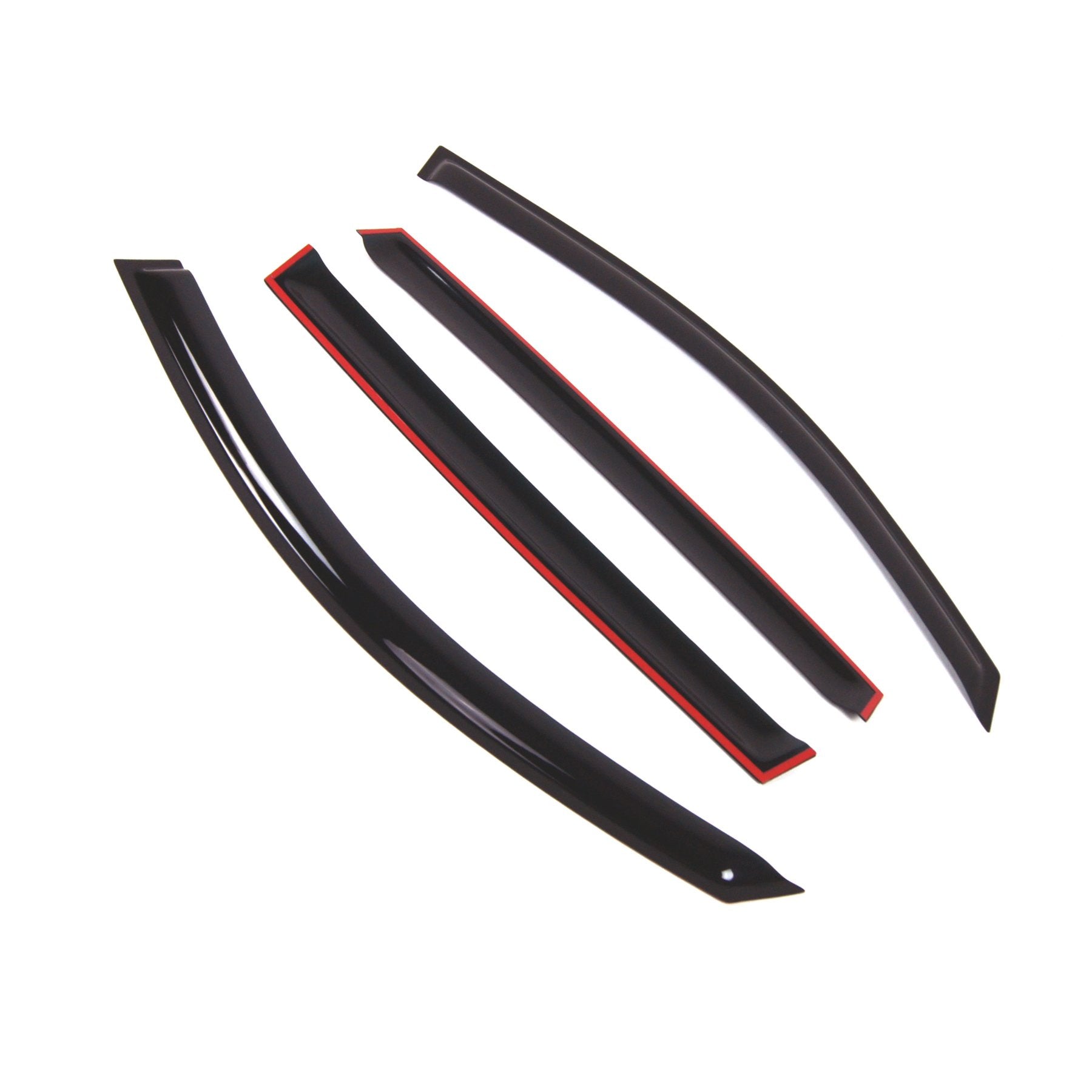 Tuningpros Outside Mount Window Vent Visors Rain Guards Compatible With Volkswagen Tiguan 2009-2016 | Side Window Wind Deflector