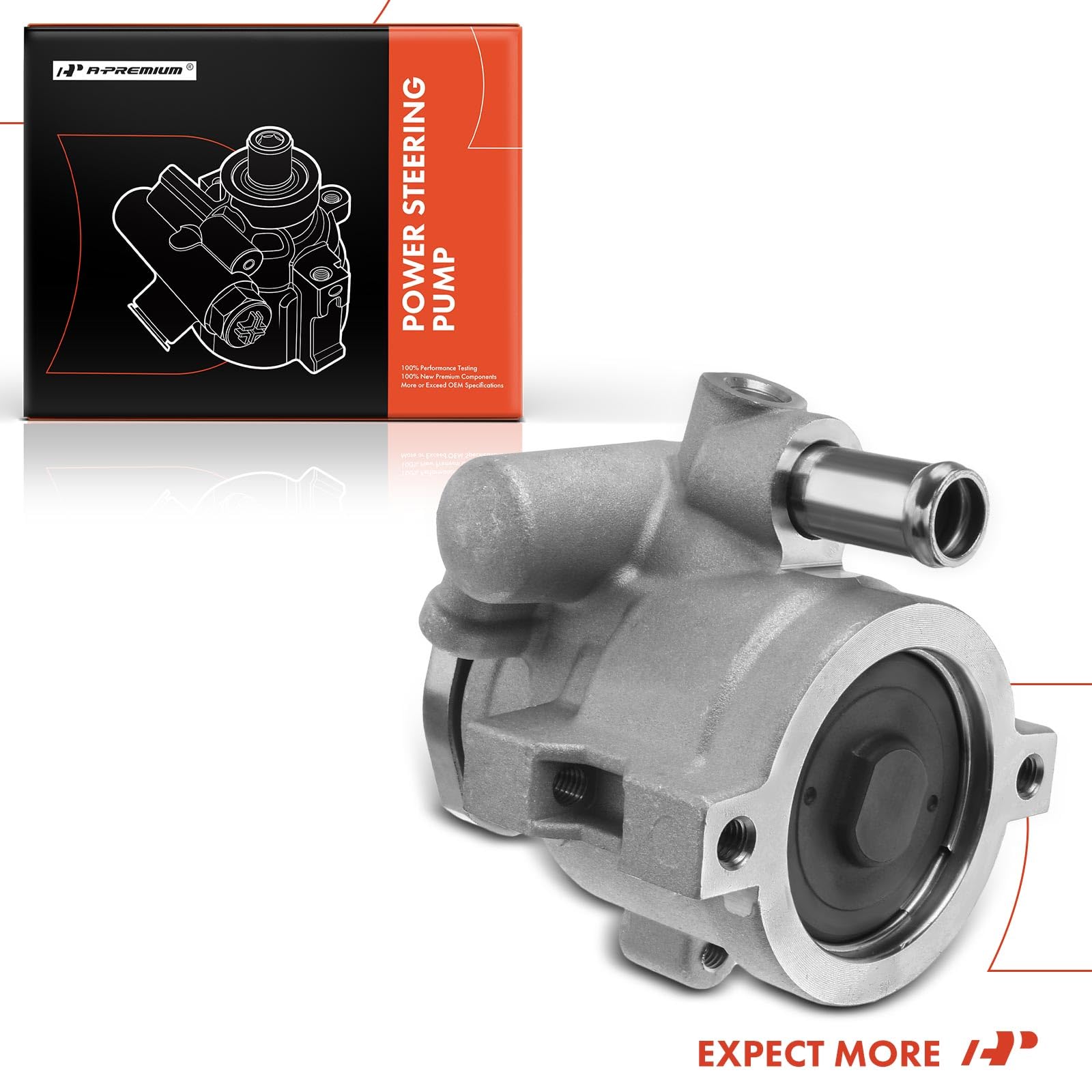 A-Premium Power Steering Pump, Compatible With Volkswagen Jetta 2000-2004, Golf 2000-2003, V6 2.8L, Replace # 21-5300 1J0422154D
