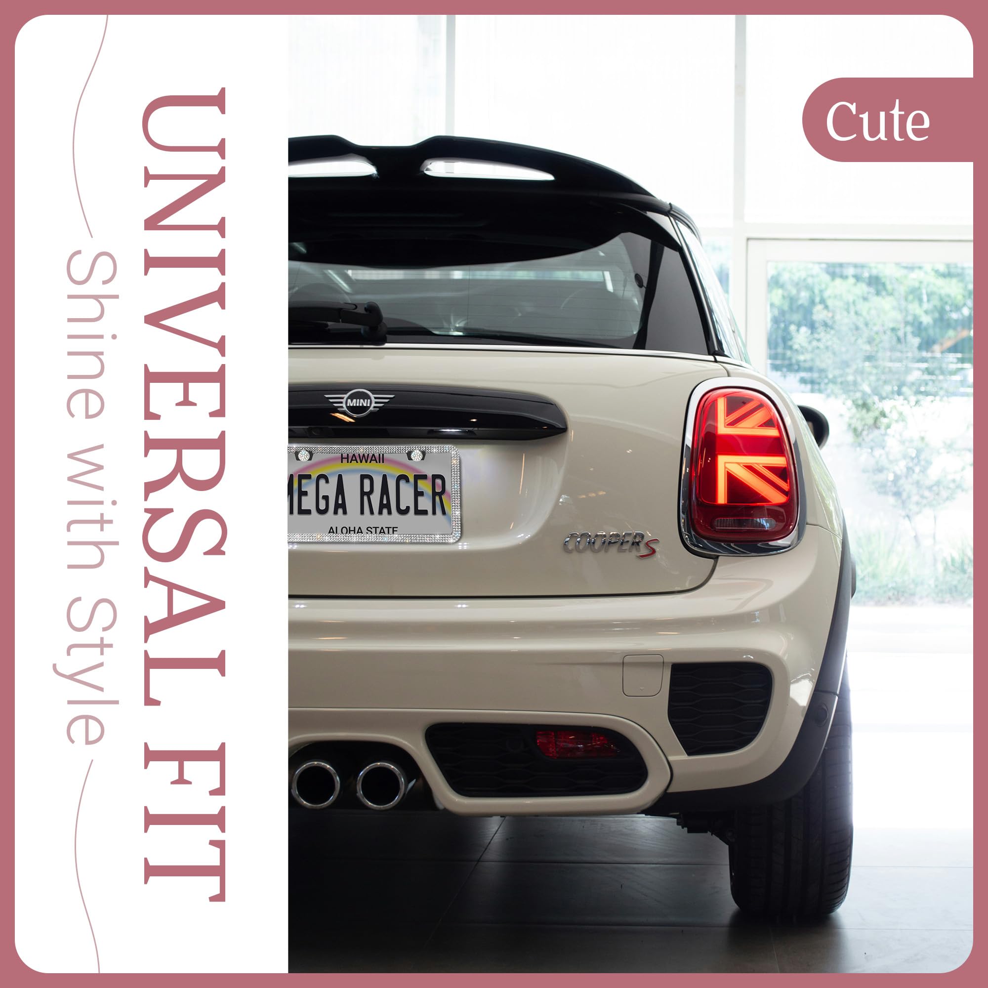 Bling License Plate Frame For Women | Rhinestone Car License Plate Frames For Women | Car Plate Frame | Diamond Bedazzled Sparkl