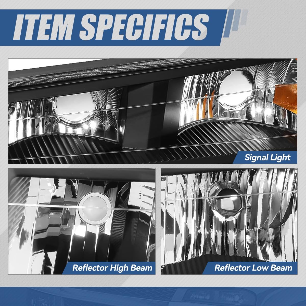 Auto Dynasty 4Pcs Headlights Assembly And Bumper Lamps Compatible With Chevy Colorado Gmc Canyon 2004-2012 Isuzu I-290 I-370 200