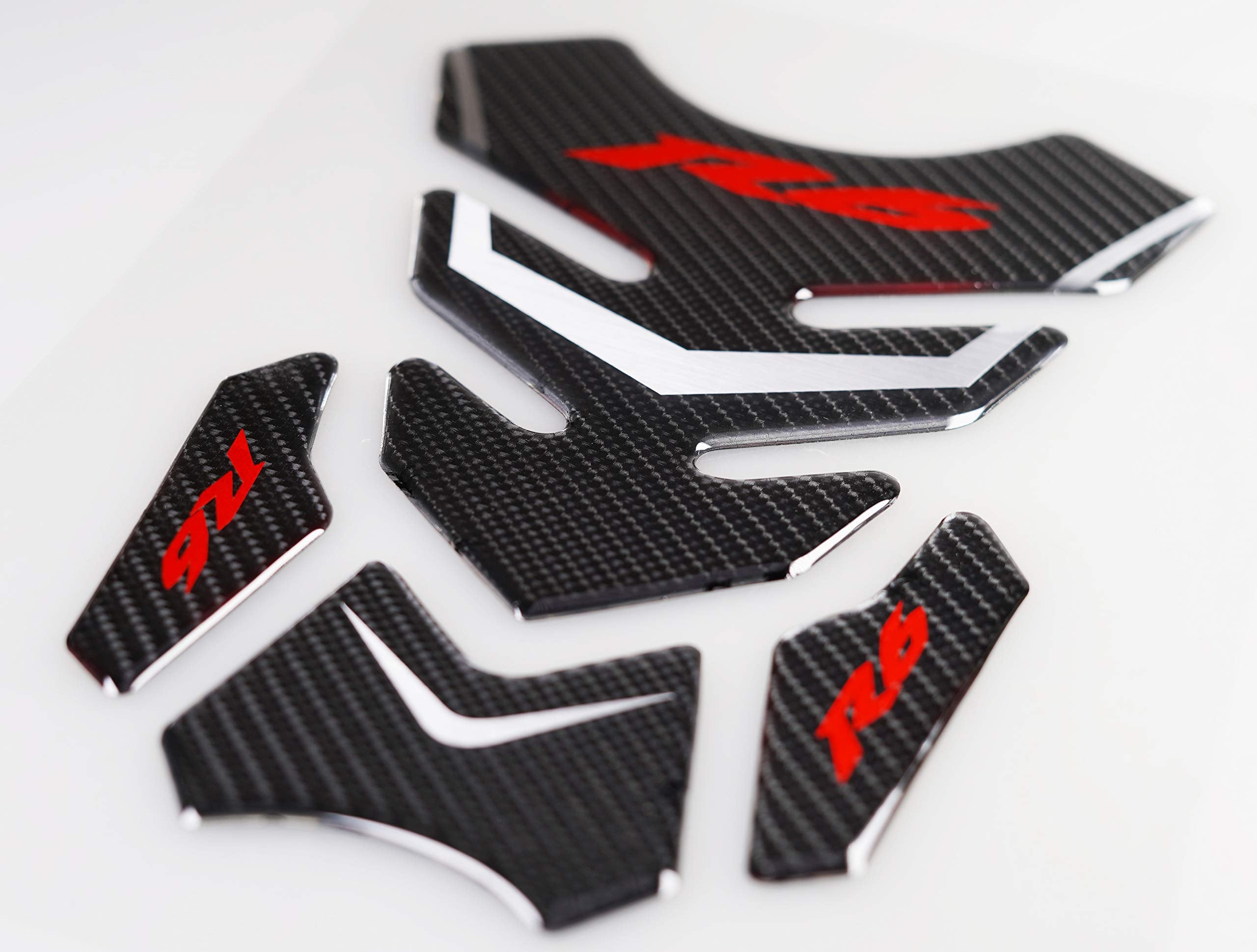 Revsostar Real Carbon Fibre Gas Cap, Anti Slip Sticker, Triple Tree Front End Upper, Top Clamp Decal Stickers, Tank Pad, Tank Pr