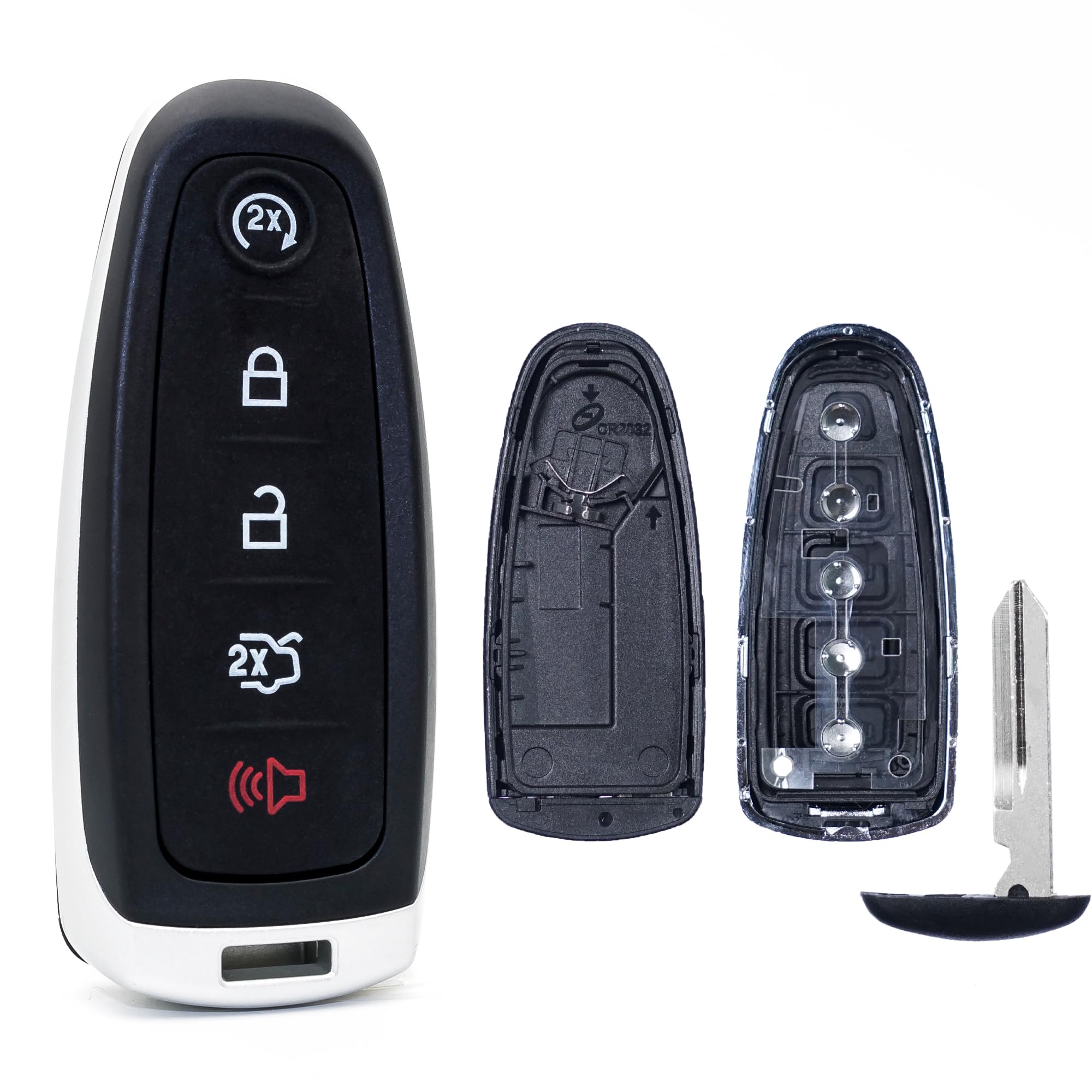 Supaland Key Fob Shell Case Replacement Fits For Ford Edge Explorer Focus Taurus Flex Expedition Lincoln Mks Mkt Mkx Navigator 2