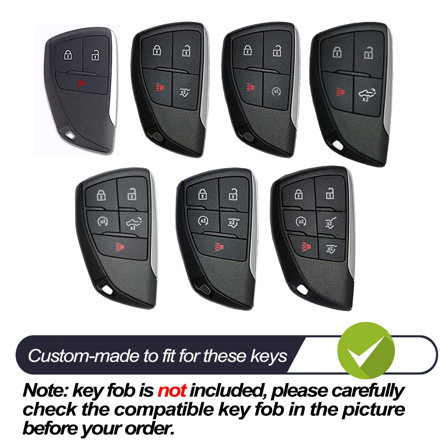 Mechcos Compatible With Gmc Yukon Sierra Chevy Chevrolet Silverado 1500 2500 3500 Hd Suburban Tahoe Colorado Red Tpu Key Fob Cov