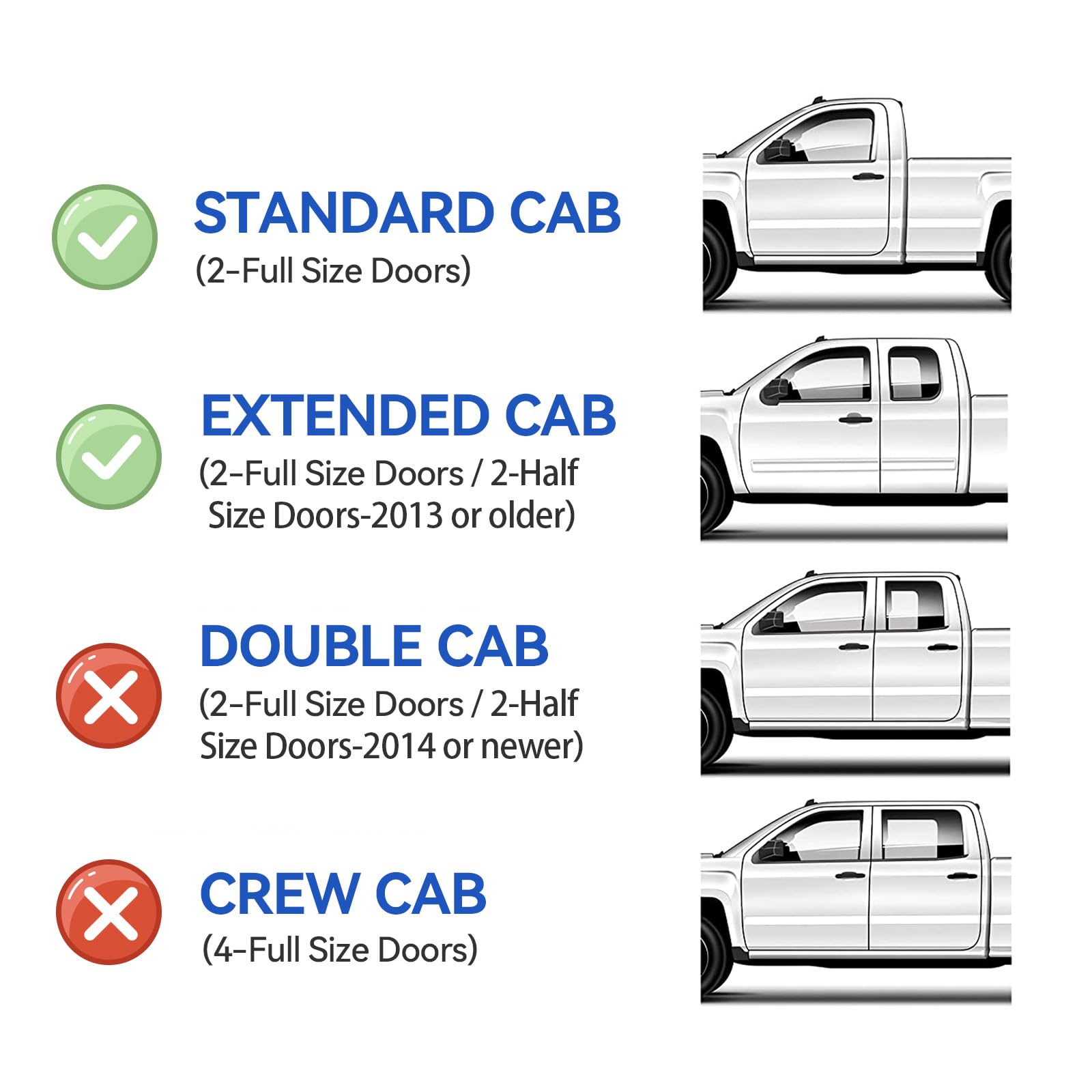 Window Visors Rain Guards For 1999-2007 Chevy Silverado/Gmc Sierra 1500, Window Vent Wind Deflectors Visors Shades For 99-06 Sil