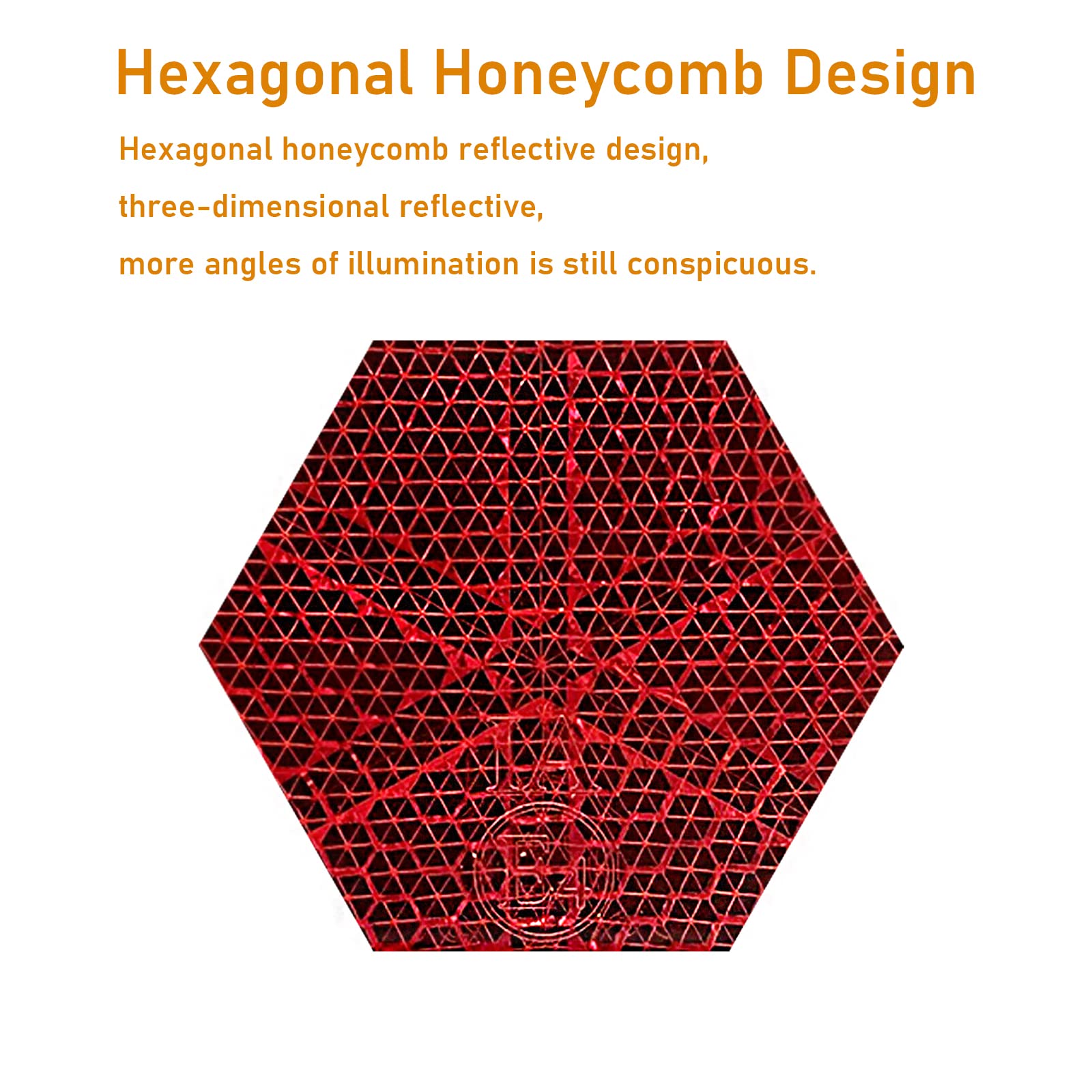 Reflector Self Adhesive Oval 114X50Mm Safety Waterproof Stick On For Driveway Mailbox Trees Fender Trailer