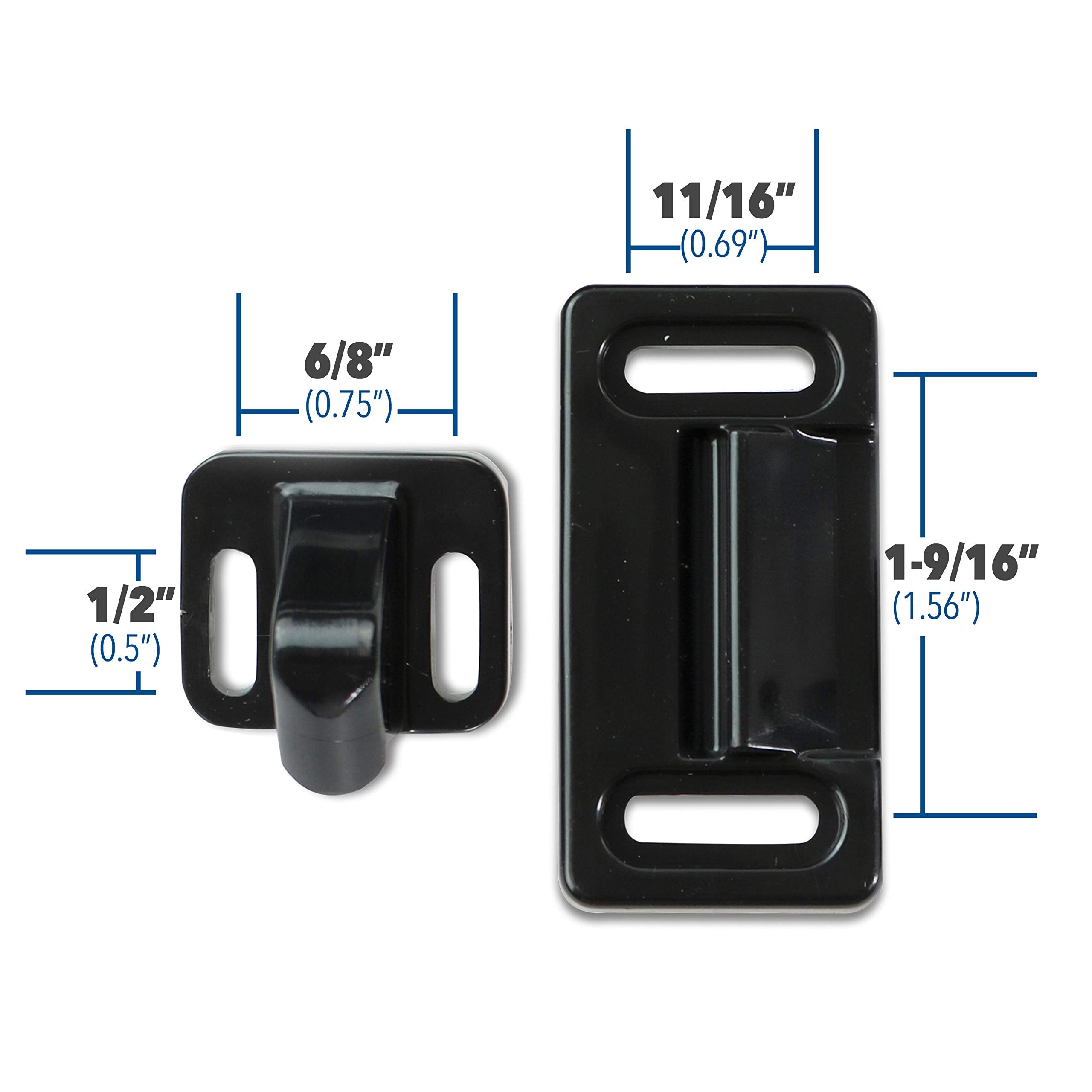 Leisure Coachworks RV- Screen Door Latch Left Hand Handle Kit for Driver Side Door - Camper Motorhome Travel Trailer