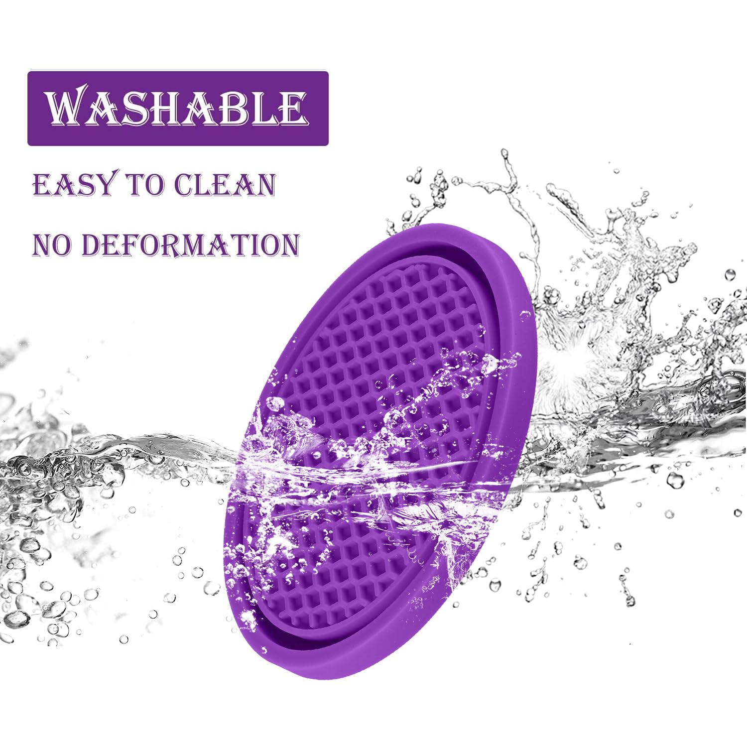 Singaro Car Cup Coaster, 4Pcs Universal Non-Slip Cup Holders Embedded In Ornaments Coaster, Car Interior Accessories, Purple