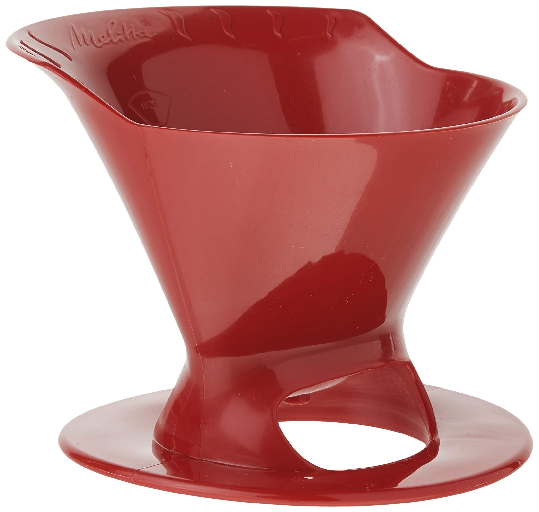 Melitta 64008 Red Ready Joe Filter Cone - 1 Count Plastic Coffee Filter in Red