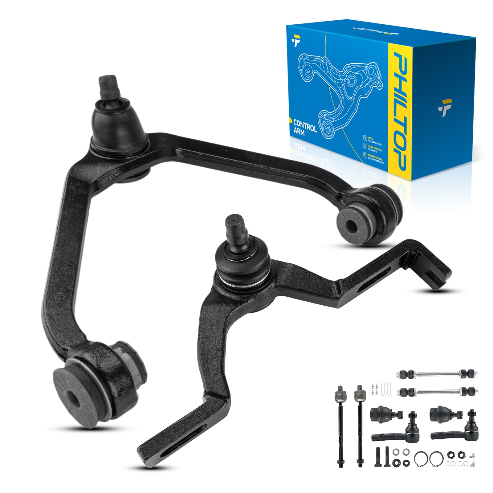 PHILTOP 10pcs Suspension Kit for Explorer 1995-2001, Explorer Sport 2001-2003, Sport Trac 2001-2005, Ranger 1998-2003, B3000 B40