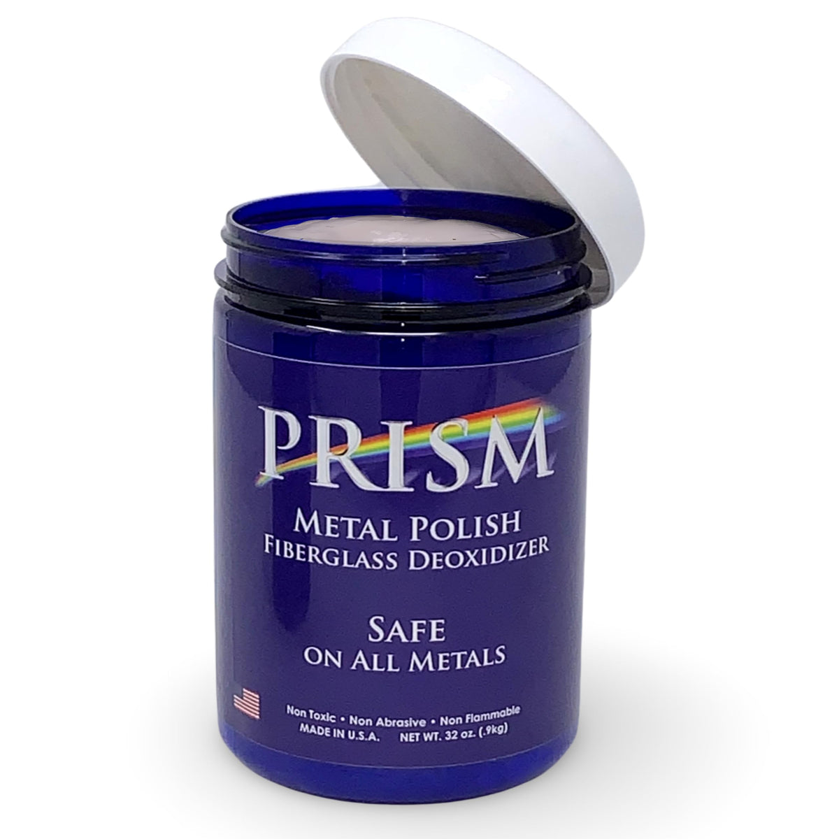 Prism Polish Metal Polish 32 Oz - Achieve A Brilliant Shine On Aluminum, Chrome, Stainless Steel, Brass, Silver, Nickel, Gold, S