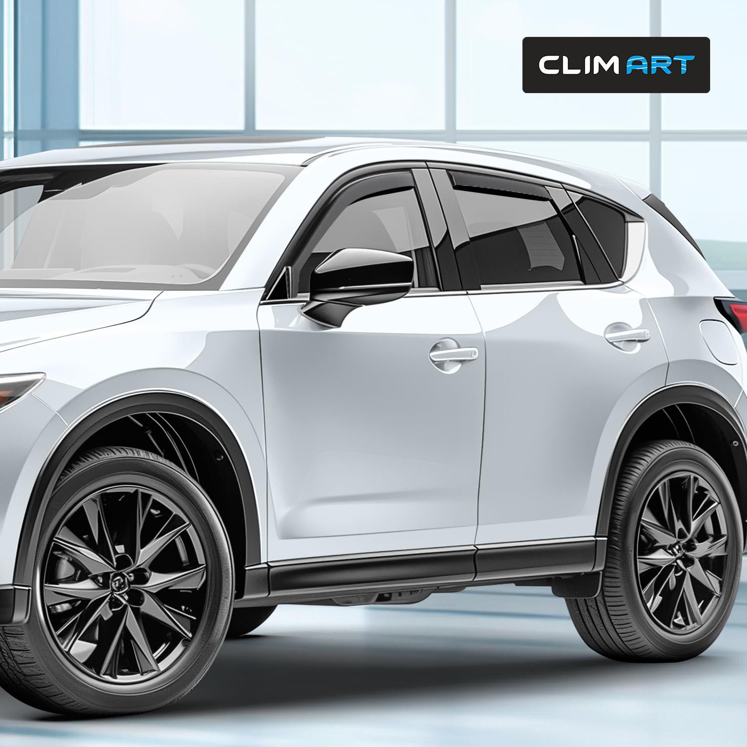 Clim Art In-Channel Incredibly Durable Rain Guards For Mazda Cx-5 2017-2025, Original Window Deflectors, Vent Deflector, Vent Wi