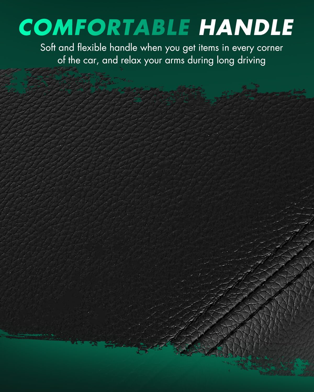 SCITOO Auto Black Car Center Console Lid Armrest Seat Box Cover Replacement Fit for 2003-2007 for Honda Accord 7th Armrest Cover