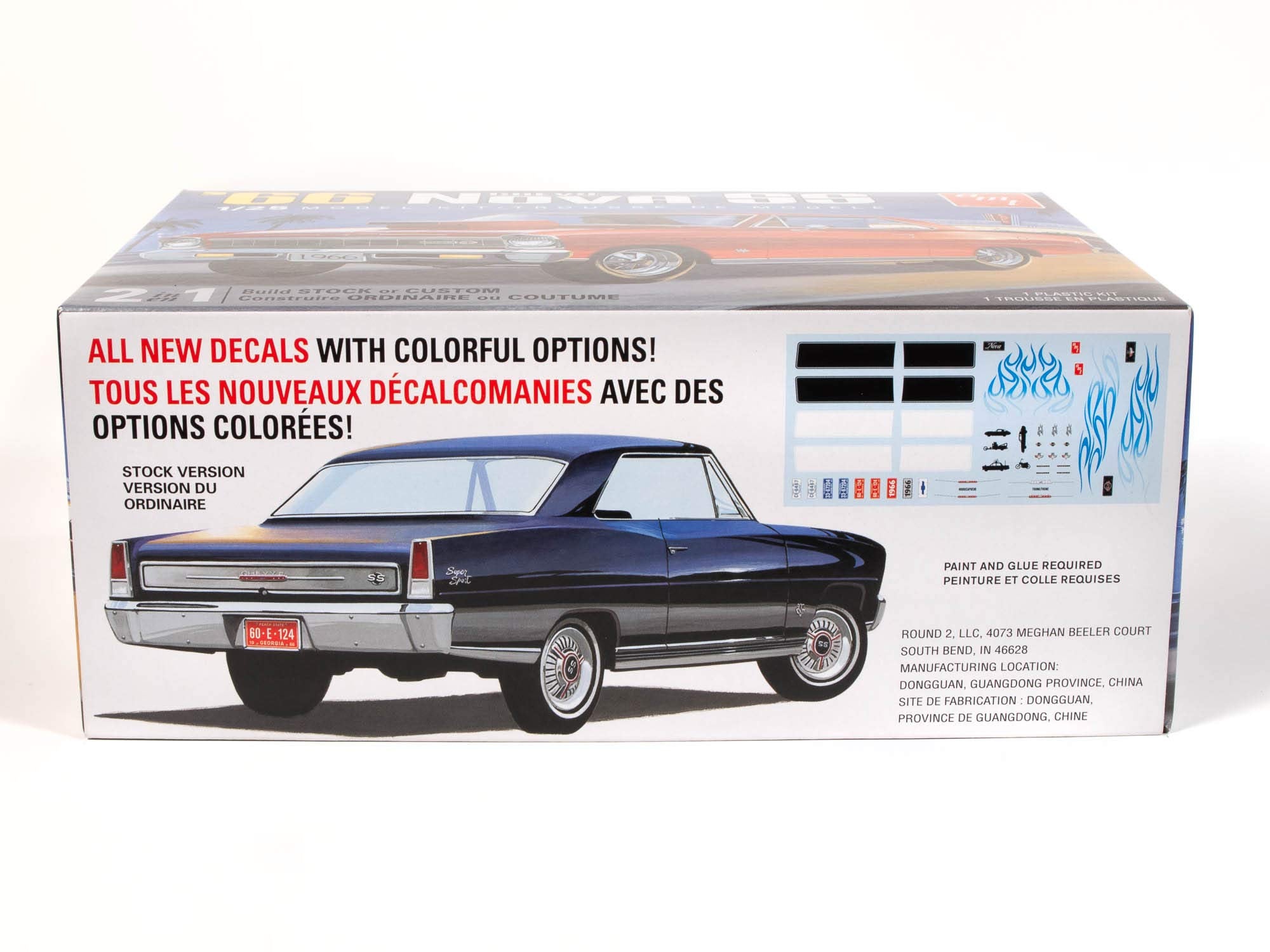 Amt 1966 Chevy Nova Ss 2T 1:25 Scale Model Kit