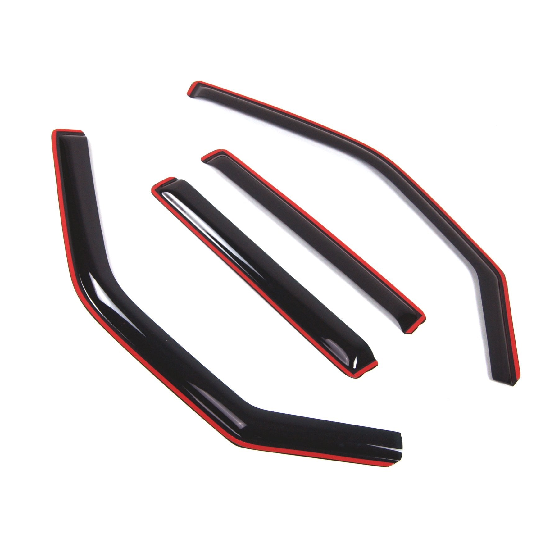 Tuningpros In-Channel Window Vent Visors Rain Guards Compatible With Ford Expedition 1997-2017 | Side Window Wind Deflectors Rai