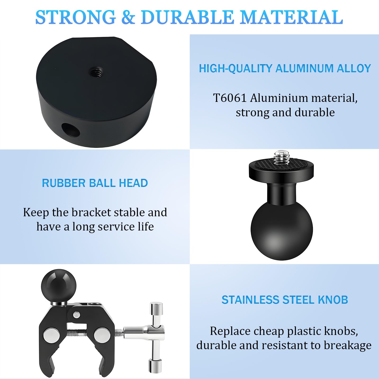 for Starlink Mini Mount, Upgrade Metal Clamp RV Pole Mount for Starlink Mini, Adjustable Roof Rack Clamps for Car RV/Ladder/Pole