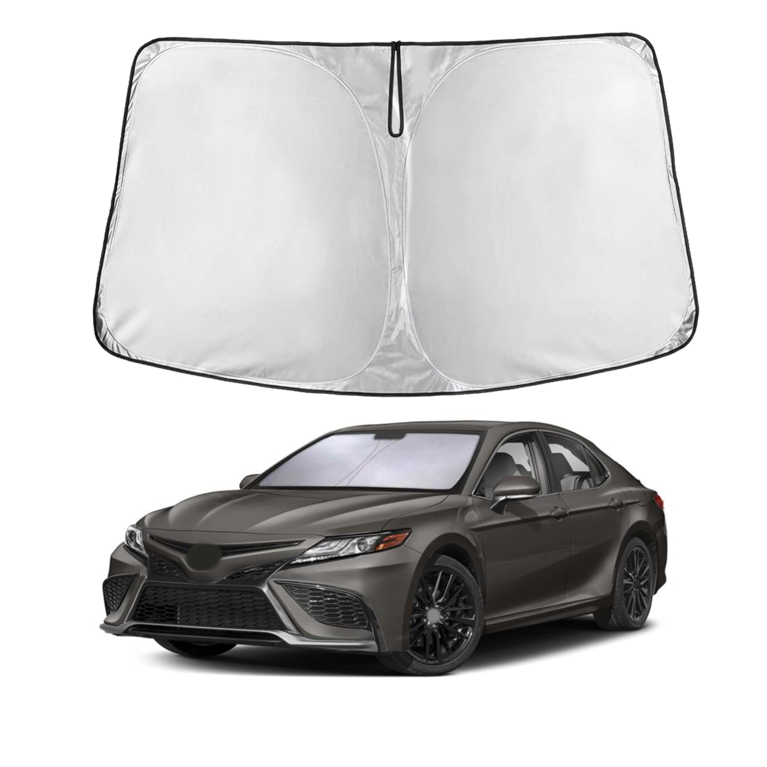 For Toyota Camry 2018-2024 2025Car Windshield Sunshade Econour - 240T Polyester Material Cars Sun Visor Reflector - Blocks Uv Ra