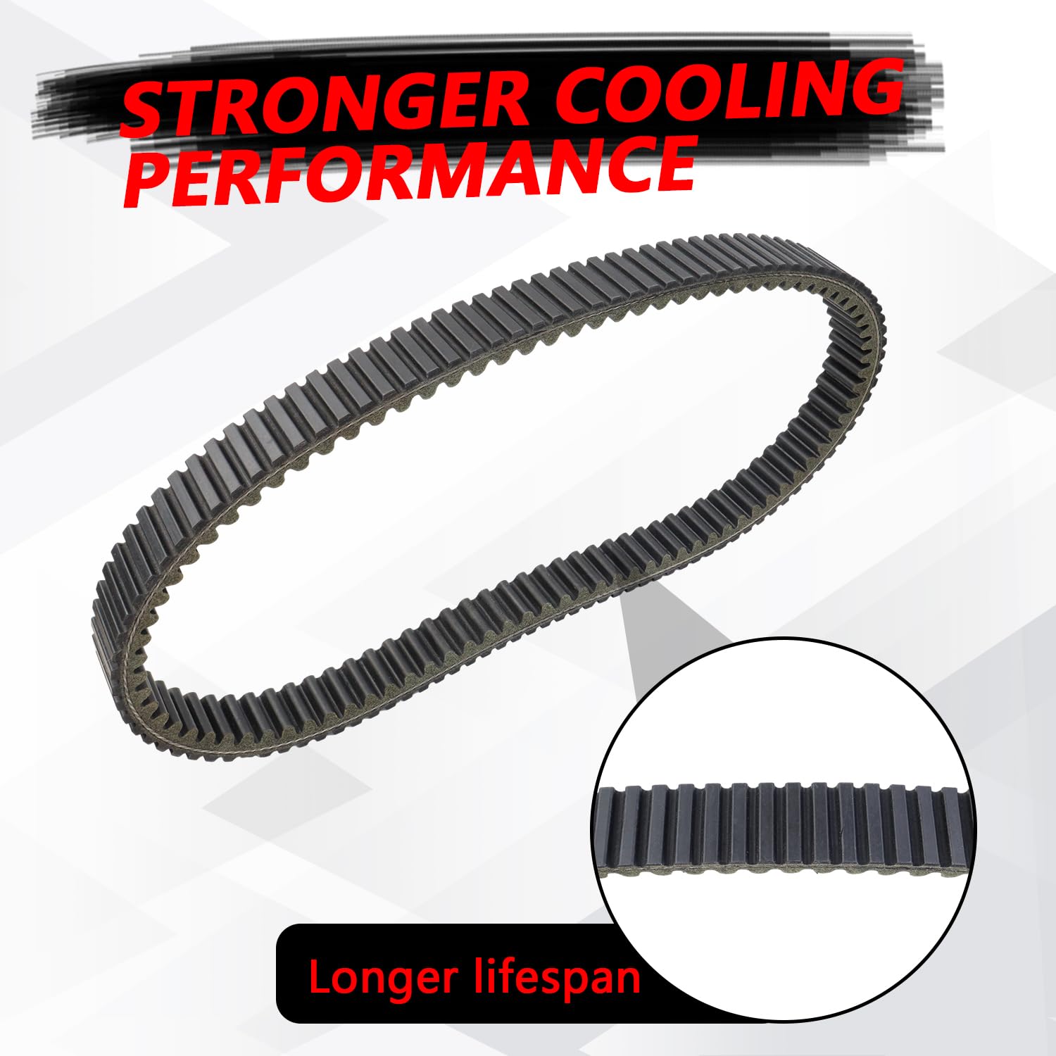 3211077 Drive Belt 20G4022 Heavy Duty Carbon Belt Fits For 1993-2019 Polaris Sportsman 400 500 Ranger 500 Scrambler Magnum Replacment For 3211072 3211048