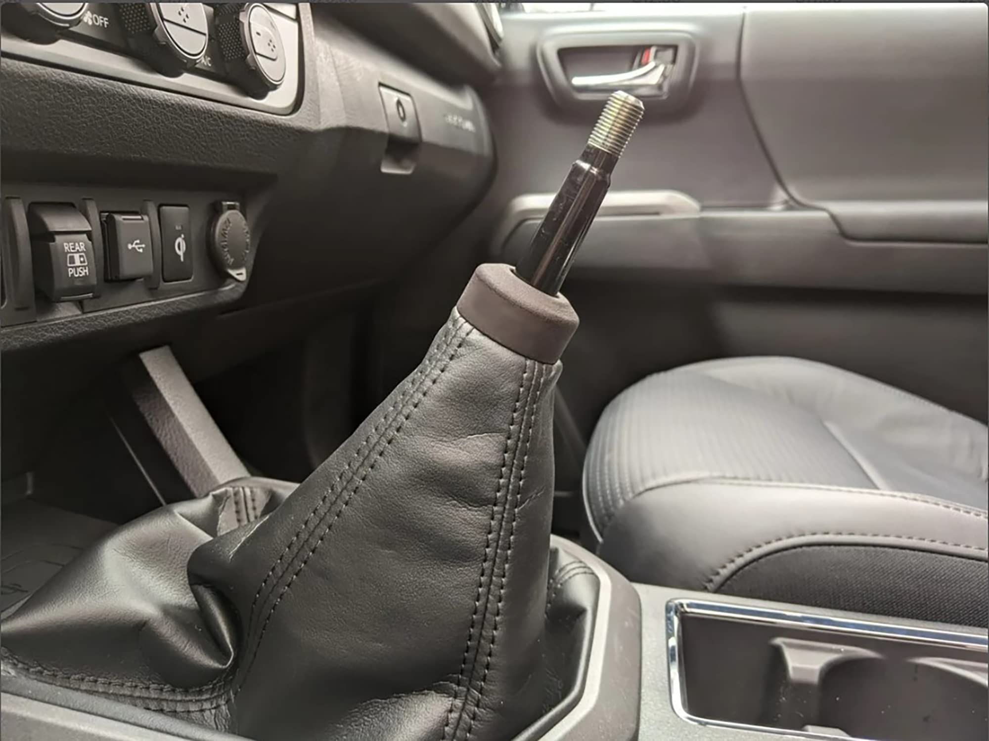 Dubbs Hardware - Tacoma Shift Knob Trim Cover - Allows For Aftermarket Shifter Knob - Interior Gear Shifter Cover For Accessories - Fits Manual 2016+ Tacoma