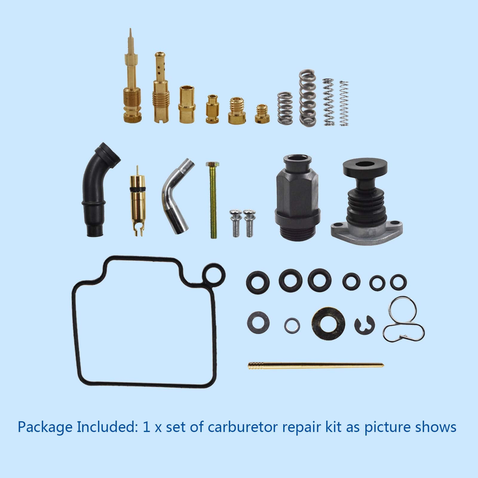 Autoparts Carburetor Carb Rebuild Repair Kit With Primer Choke Replacement For 1998-2004 Honda Trx 450 Foreman