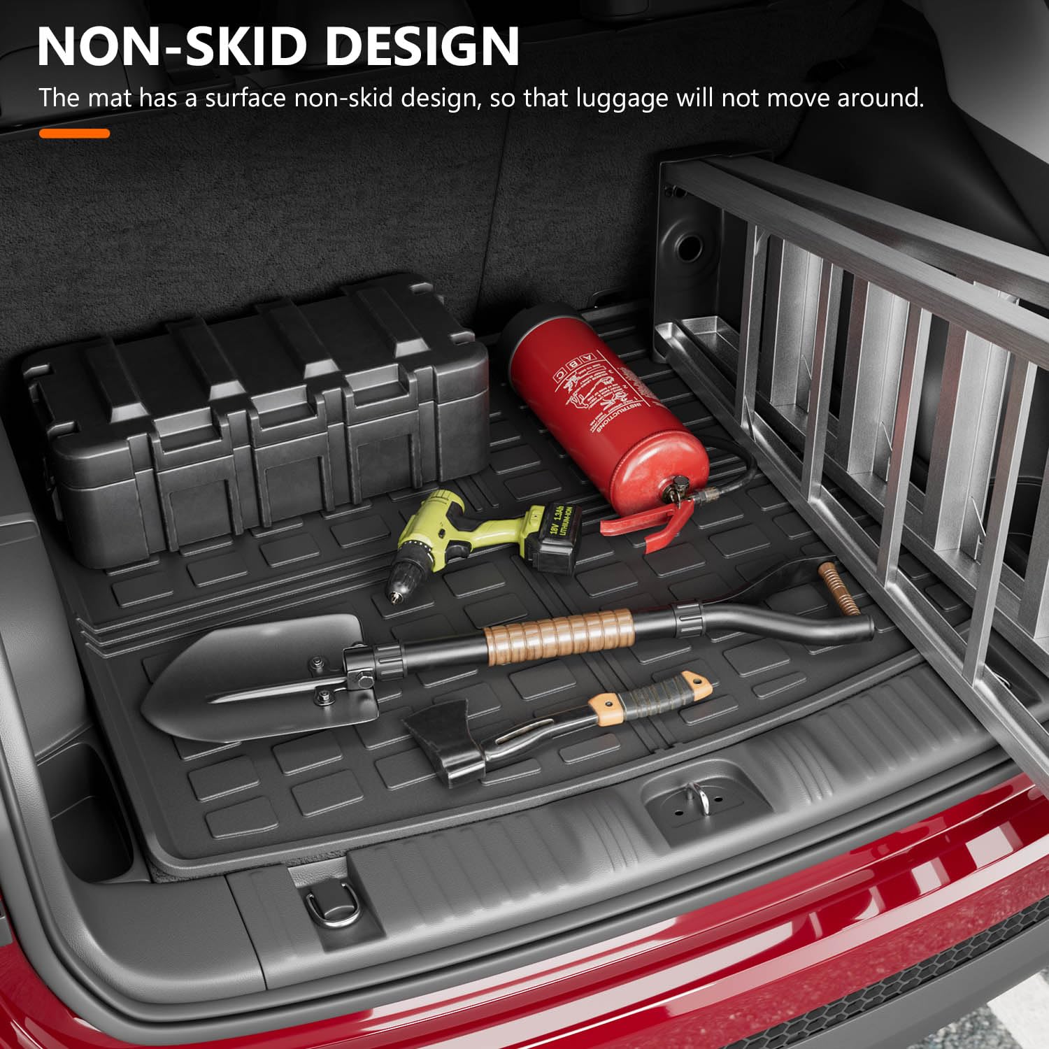 powoq Cargo Mat Compatible with 2017-2025 Jeep Compass TPE Rear Trunk Mat Cargo Liners Replacement for 2017 2018 2019 2020 2021