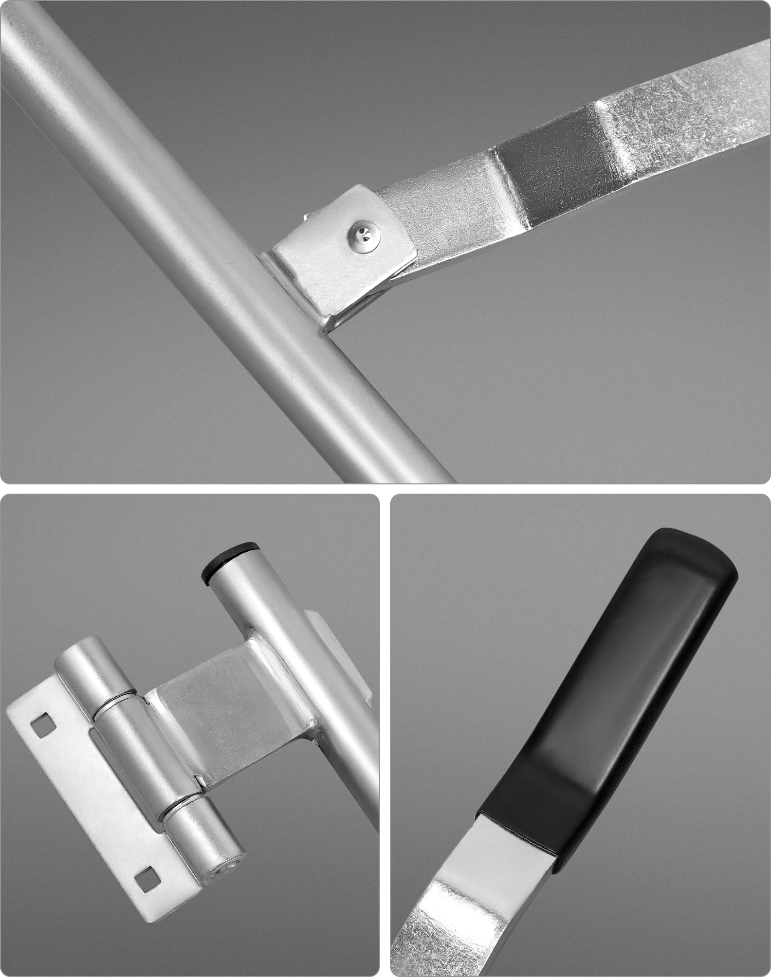 QWORK Cargo Trailer Cambar Cam Bar Lock, 36 Trailer Door Latch, Zinc Plated, Folding Ramp Door, RV Hauler, Single Hinge Point