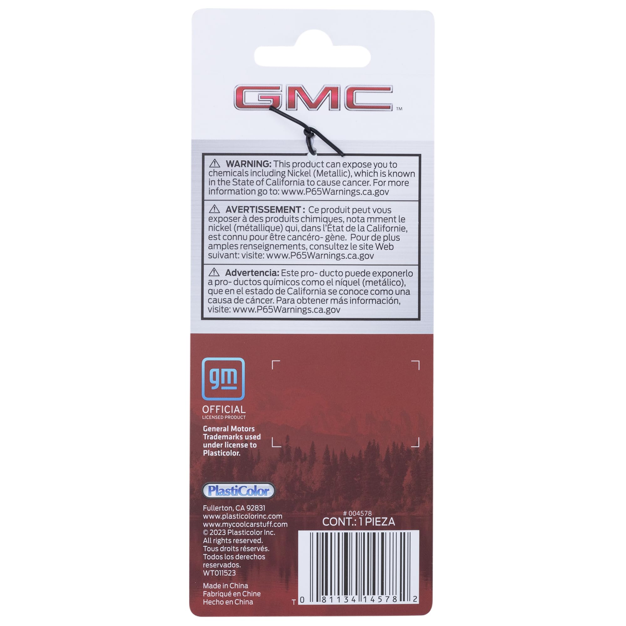 Plasticolor 004578R01 GMC Enamel Key Chain