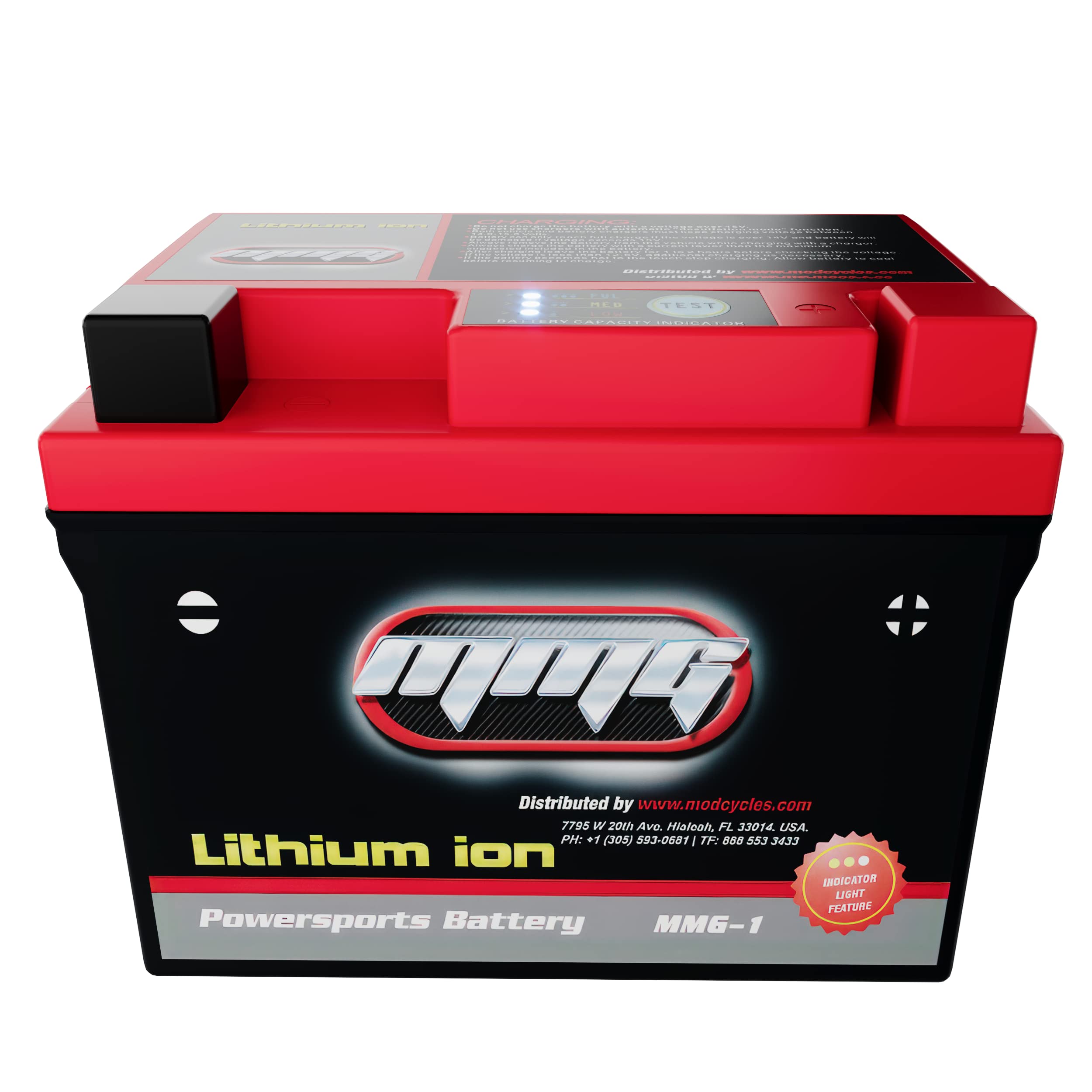 Mmg Ytx4L-Bs 4L-Bs Lithium Ion Sealed High Performance Powersports Battery 12V 120Cca Motorcycle Scooter Atv, Factory Activated,