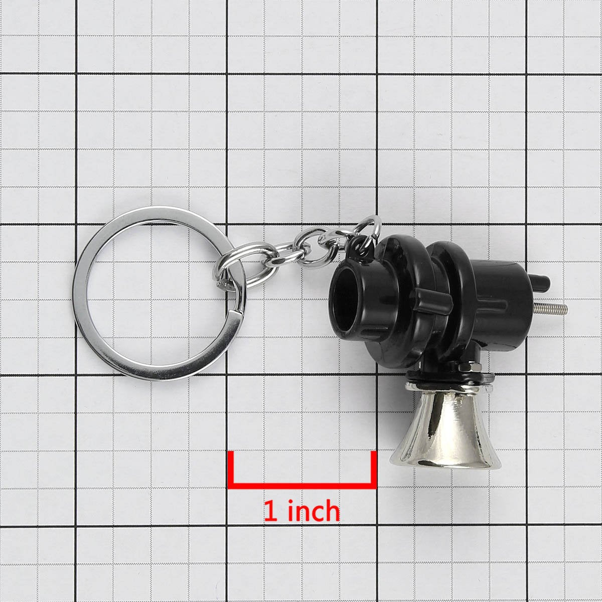 Auto Dynasty 3D Miniature Blow Off Valve Style Keychain (Black)
