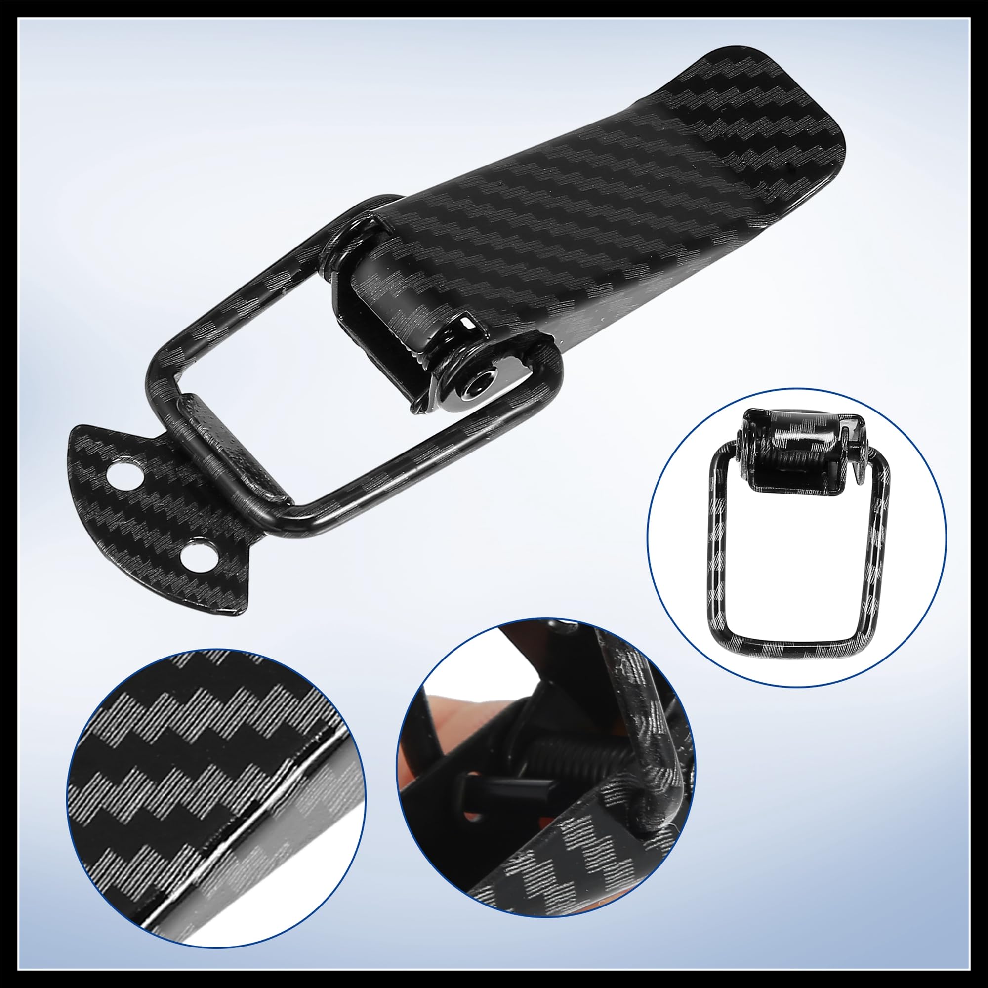 Hihaha Universal Car Bumper Security Hook Lock Clips Quick Release Hook Clips for Car Trunk Quick Release Fasteners for Trunk Bu