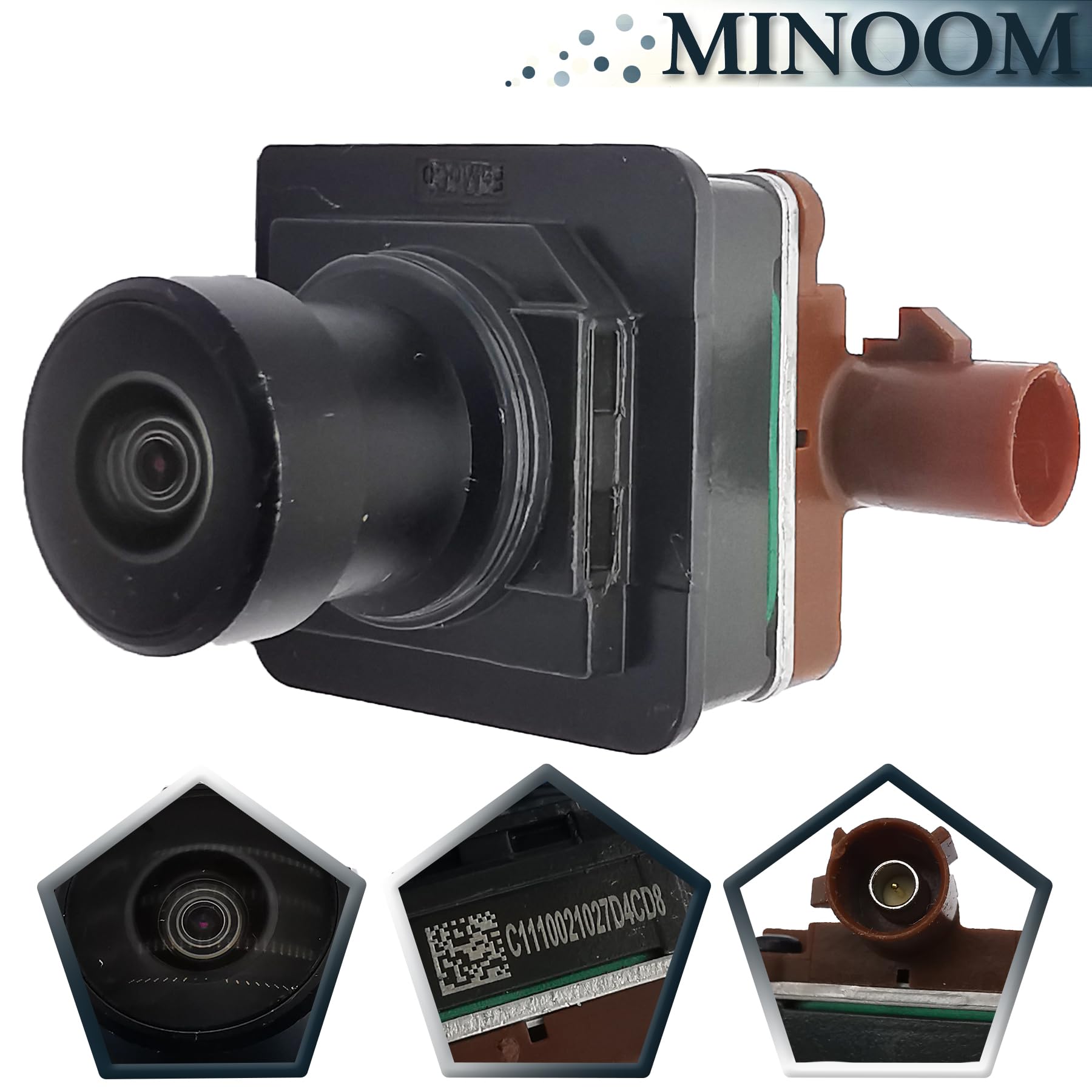 Minoom Ml3T-19G490-Bc Front View Tailgate Mounted Backup Parking Camera Replacement For 2023 Ford F-150 3.5L-V6 5.0L-V8 Part No.