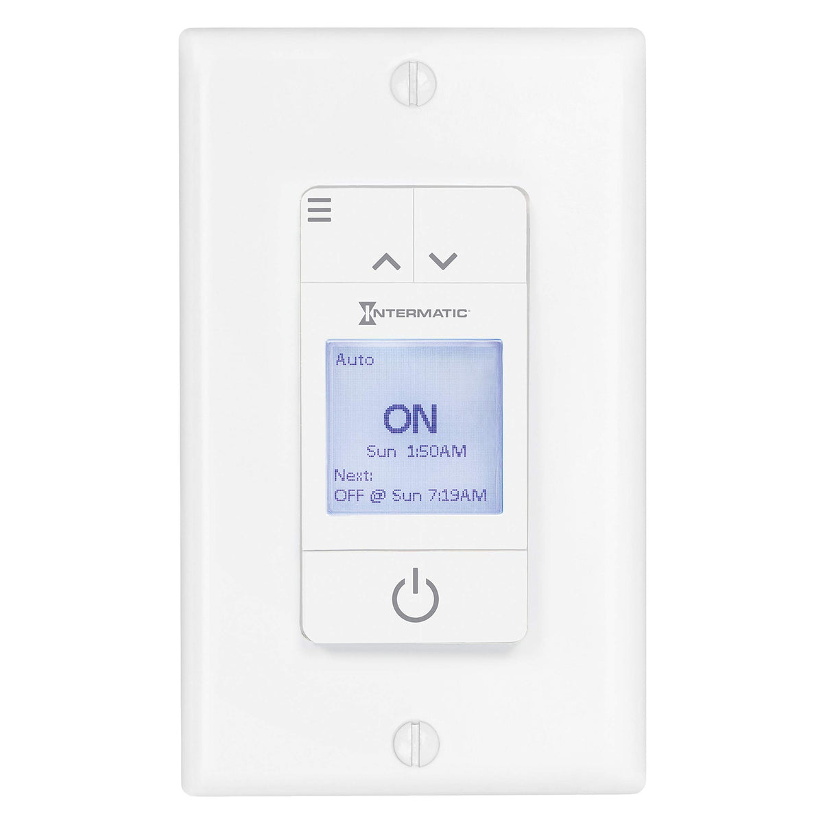 Intermatic ST700W Ascend 7-Day in-Wall Programmable Timer - Automatic Astronomic Control, Intuitive Setup - Modern Sleek Design, Automatic DST Adjustment, Versatile 42-Event Scheduling