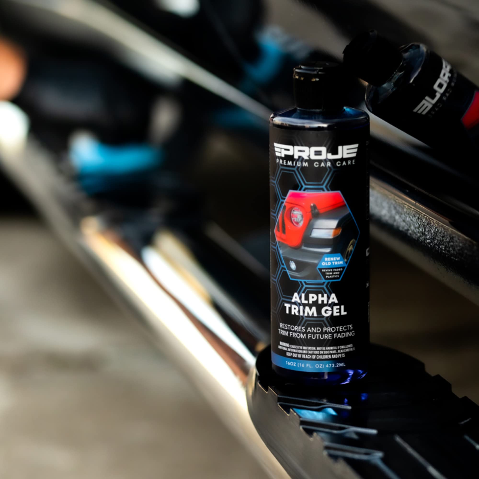 Proje' Alpha Trim Gel - Plastic Restorer - Easy To Use Trim Coat For Cars - Restores Original Appearance - Long Lasting Shine -