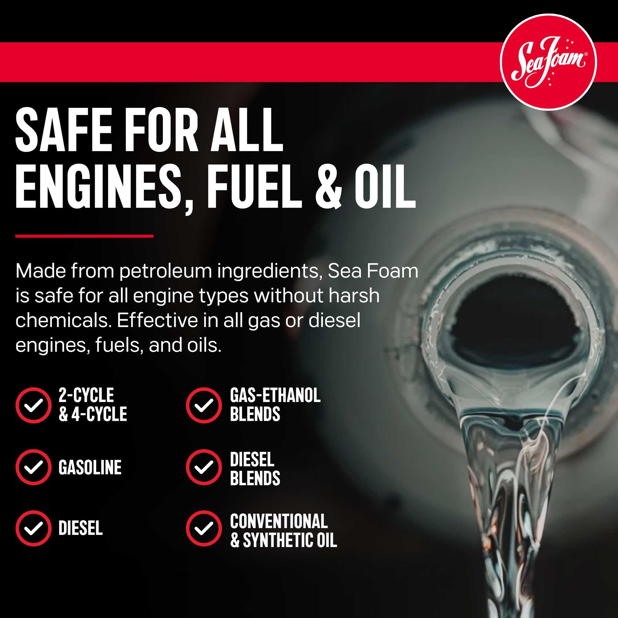 Sea Foam Truck & Suv Motor Treatment Fuel & Oil Additive, St20, 20 Oz, Pack Of 12