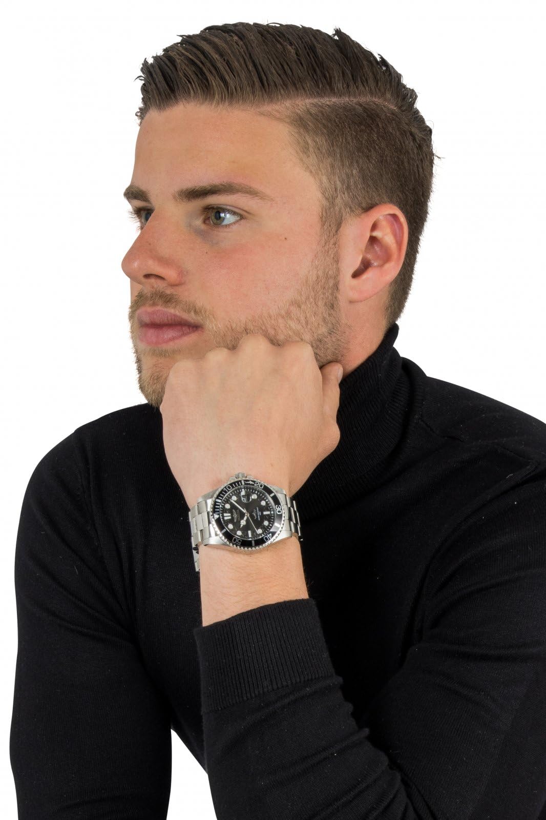 Invicta Men'S Pro Diver Quartz Watch, Silver, 30018